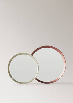 Round wood mirror — Ecru 5