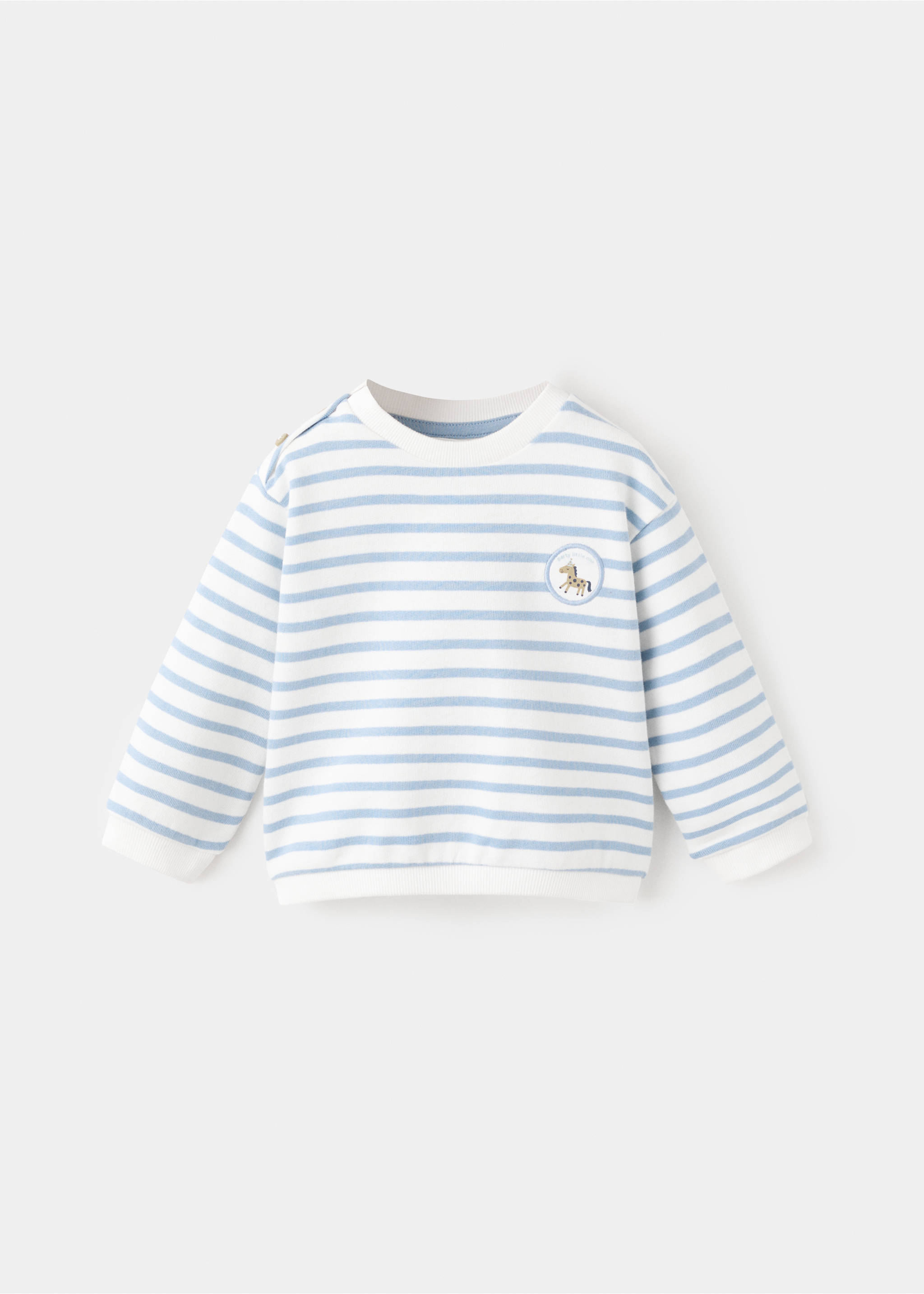 Dessuadora cotó ratlles - Article sense model, Blau cel. Ref: 27072899-00.