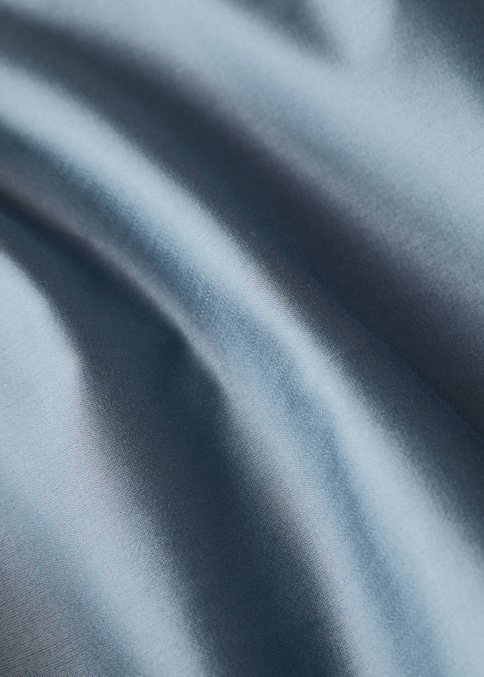 Drap plat coton satin 600 fils finition liseré lit 200 cm - Détail de l'article 3