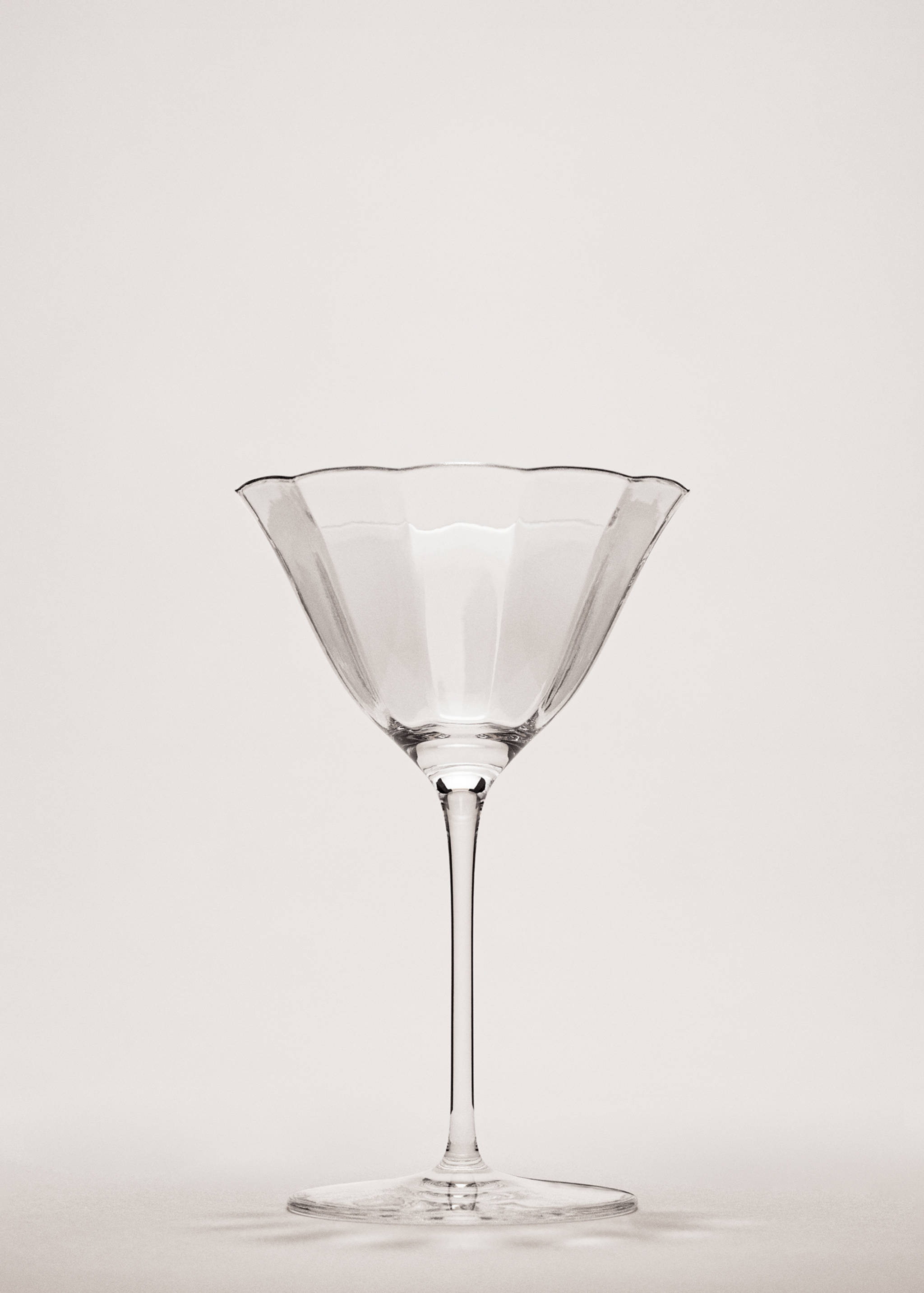 Verre en borosilicate forme ondulée, petit modèle - Plan général