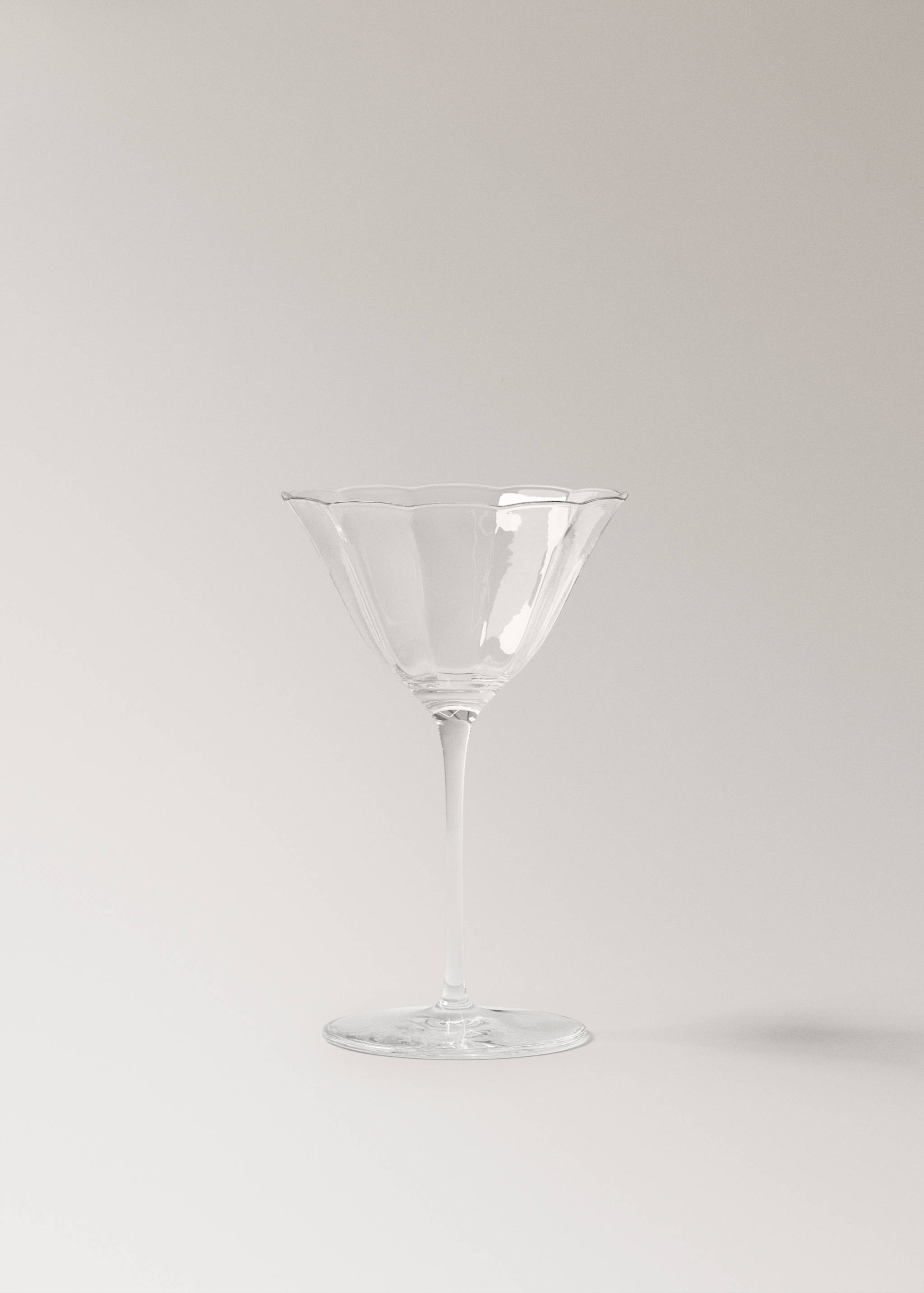 Verre en borosilicate forme ondulée, petit modèle - Article sans modèle