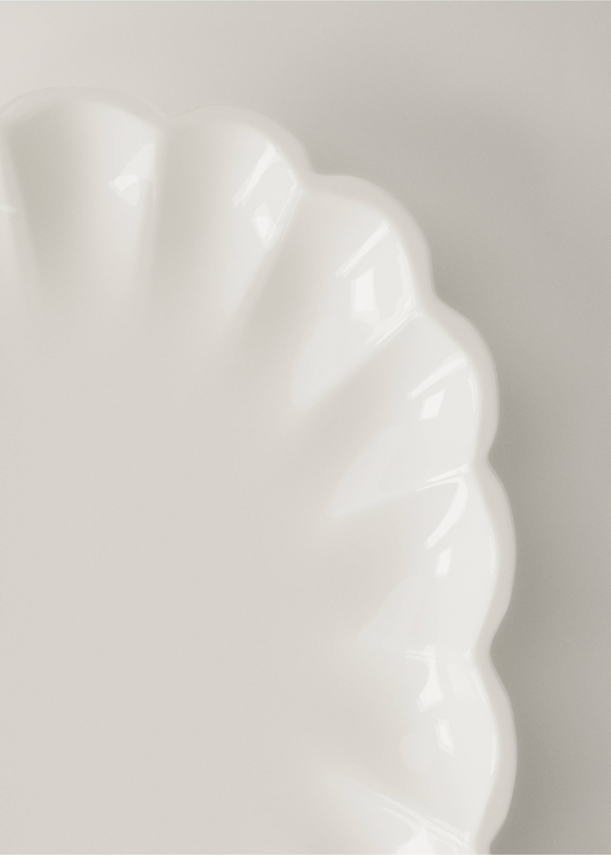 Schale aus Stahl mit abgerundetem Rand - Detail des Artikels 1, Weiß. Ref: 27072909-00.