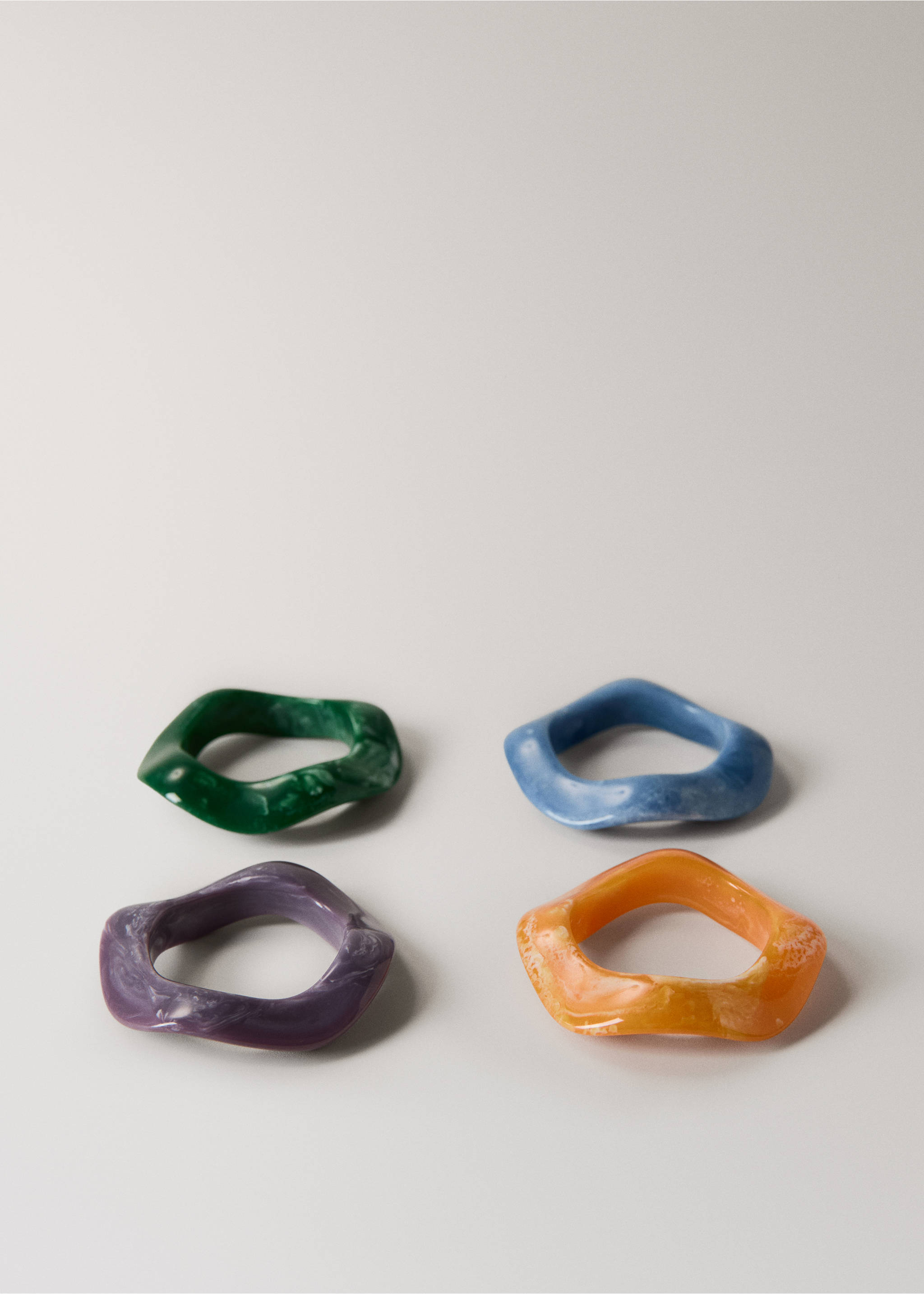 Resin napkin holder colour - Article without model, Petrol Blue. Ref: 27072912-00.