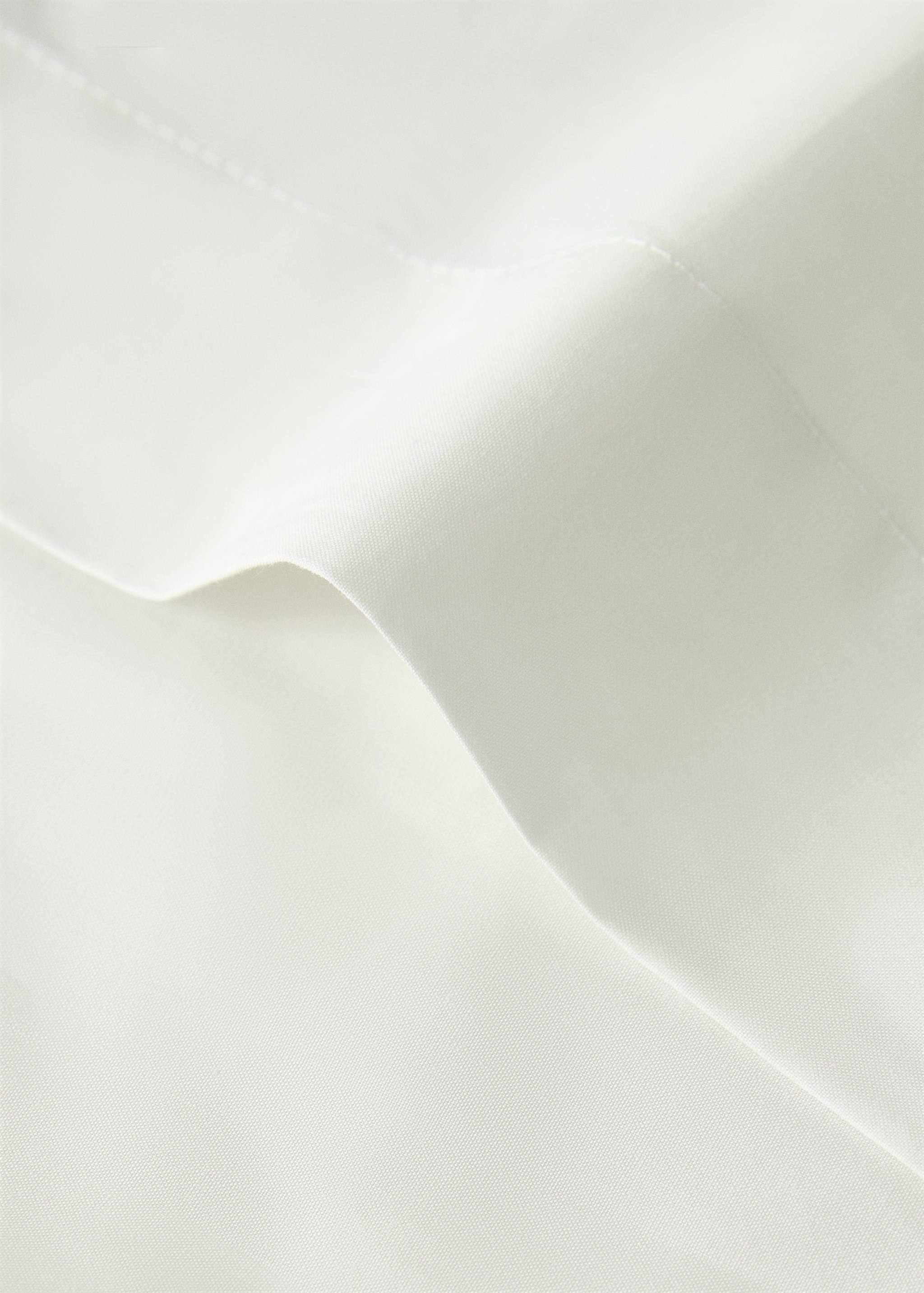 200-thread count percale cotton top sheet for 90 cm bed - Details of the article 1