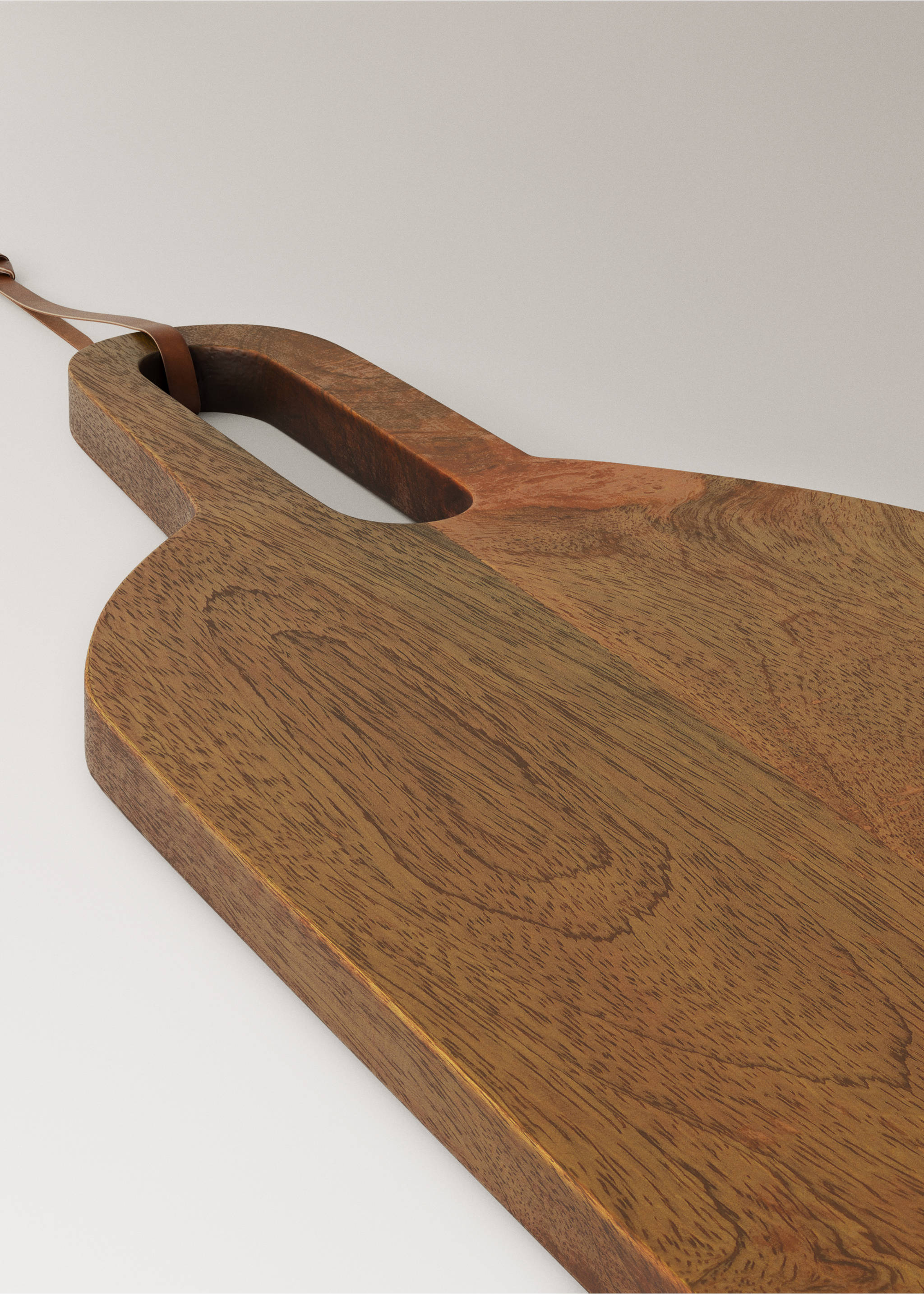 Mango wood cutting board - Details of the article 3, Brown. Ref: 27072918-00.
