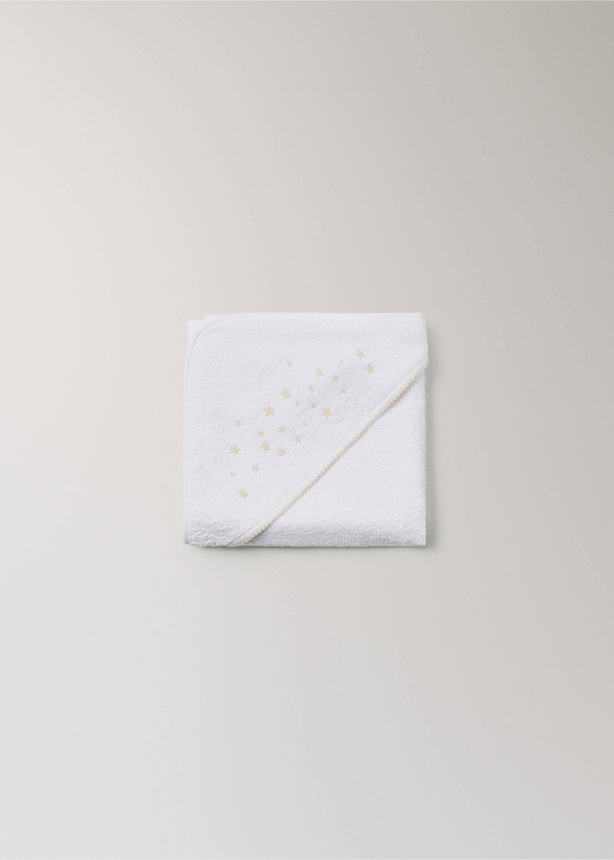 Badcape för barn med broderade stjärnor - Detaljer om artikeln 3, Vit. Ref: 27072925-00.