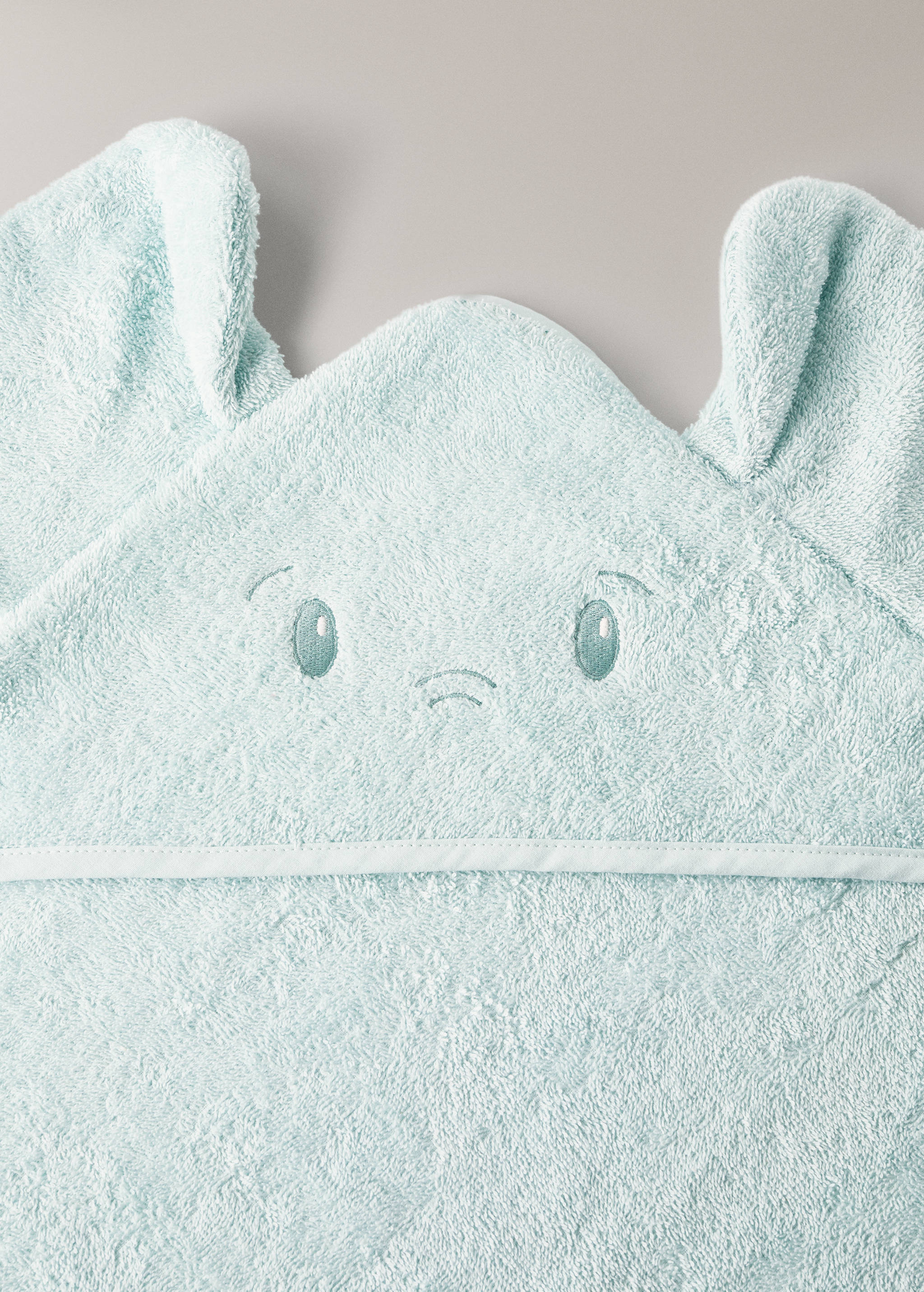 Children's elephant bath towel cape - Details of the article 1