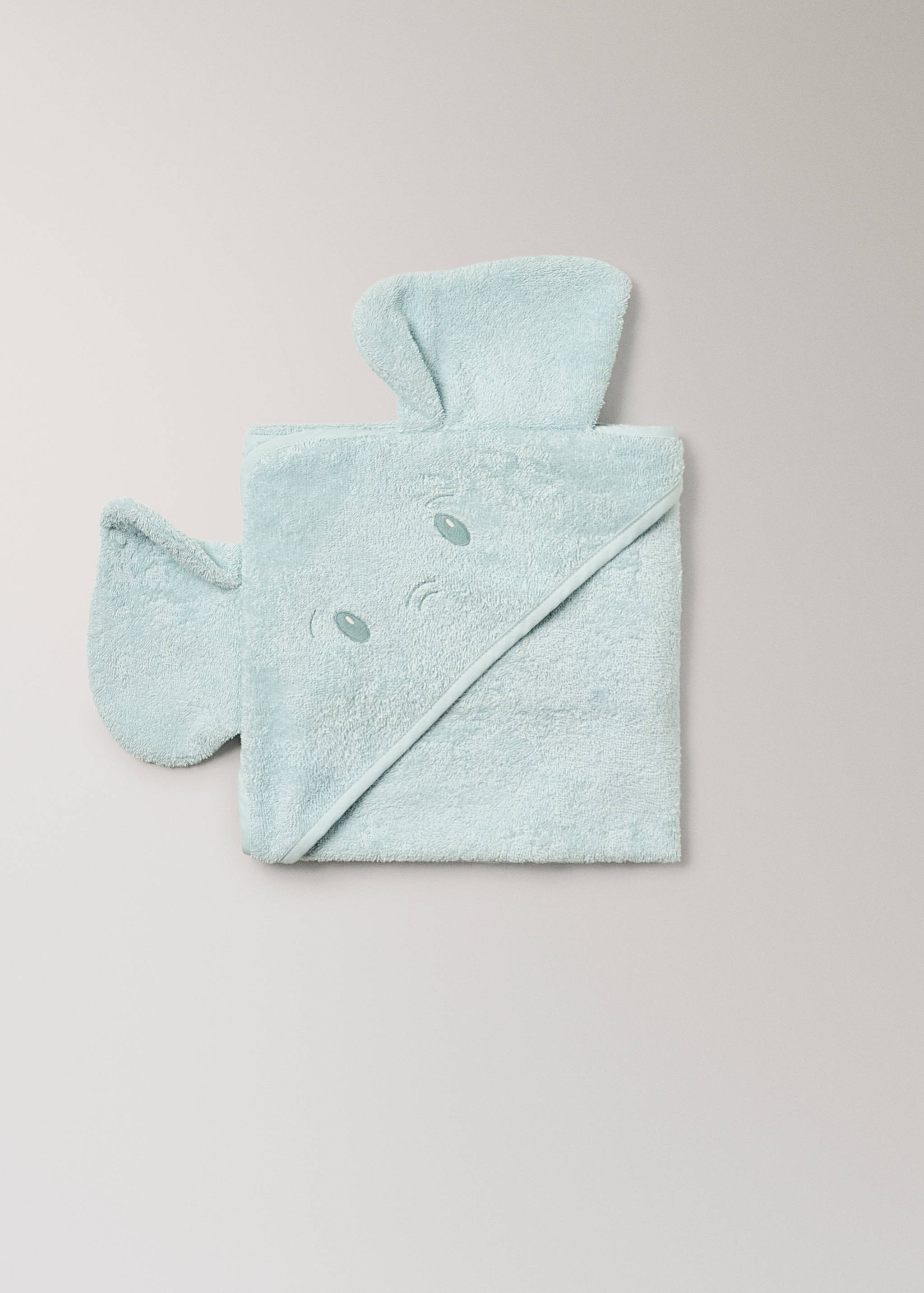 Children's elephant bath towel cape - Details of the article 3