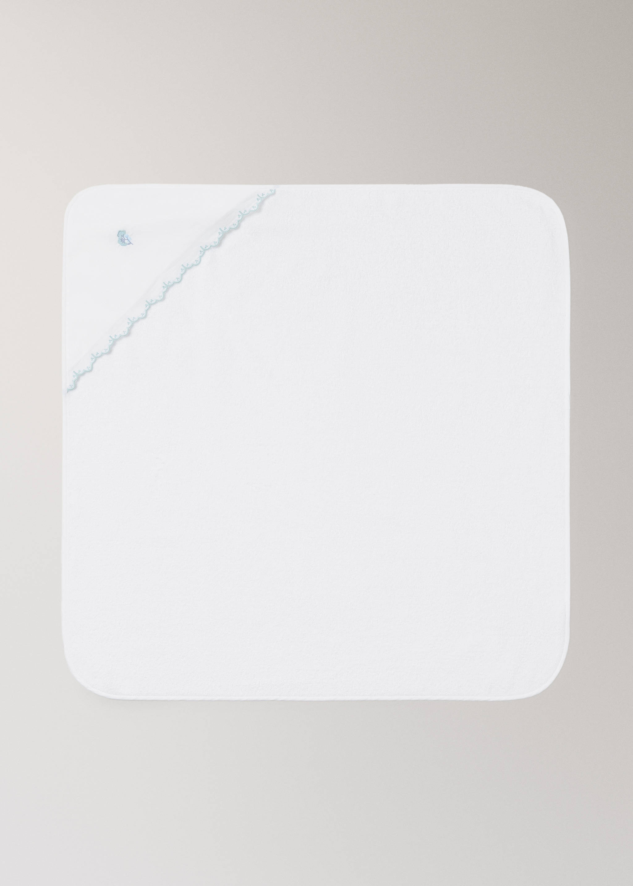 Capa infantil cotó caputxa brodada - Article sense model