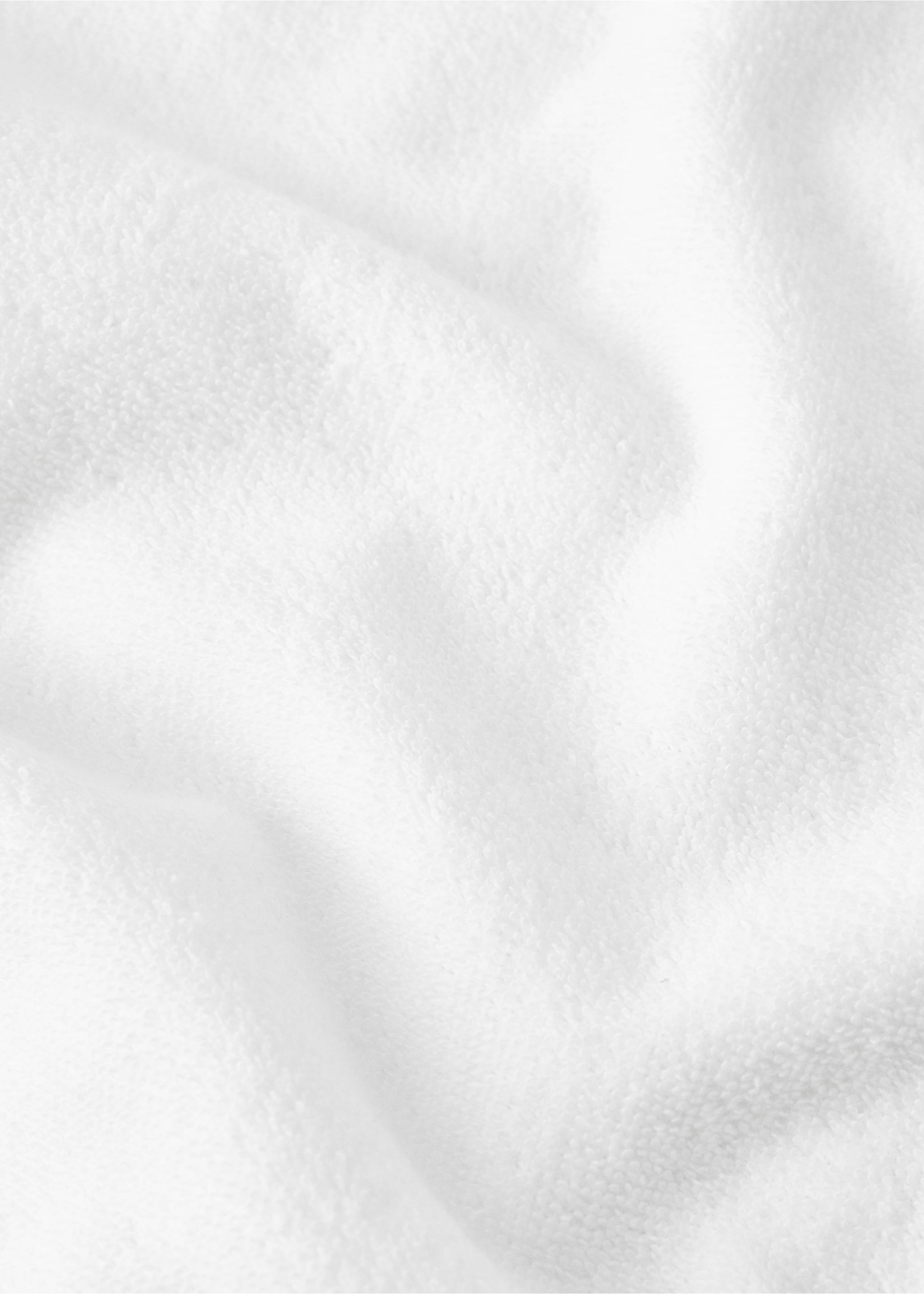 Capa de criança de algodão com capuz bordado - Pormenor do artigo 1, Branco. Ref: 27072929-00.