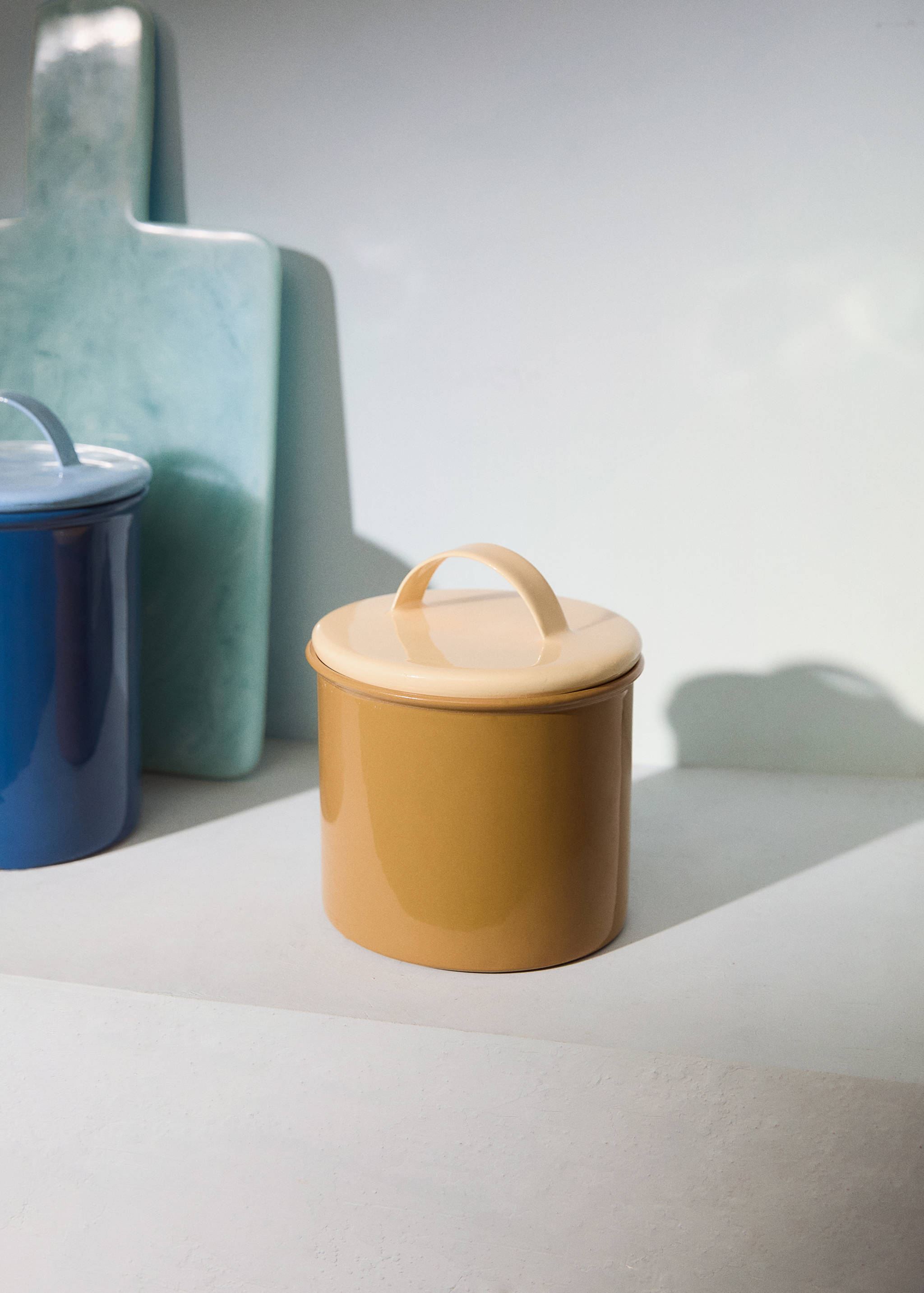 Large stainless steel jar - General plane