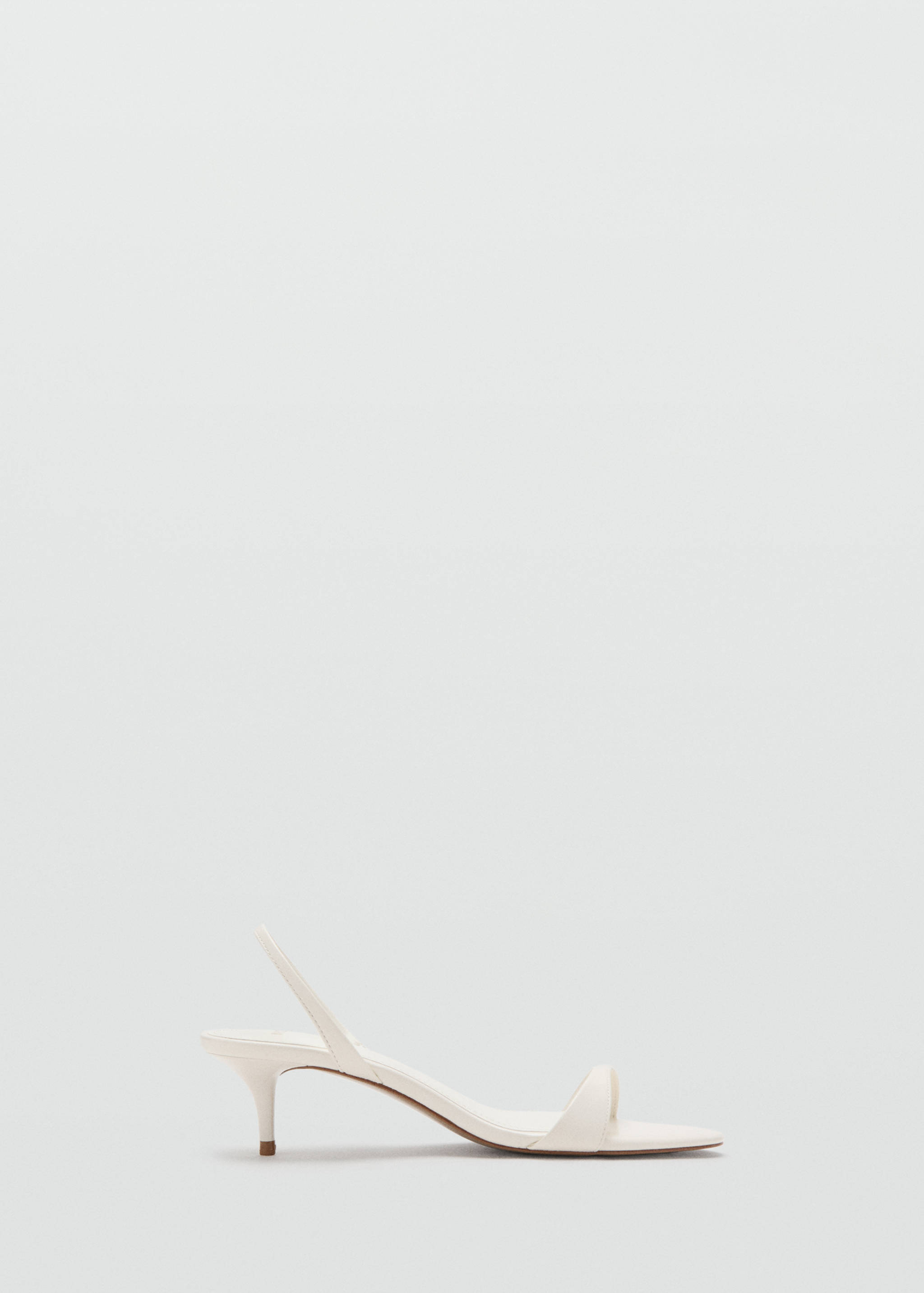 Kitten-heel sandals with strap - Article without model