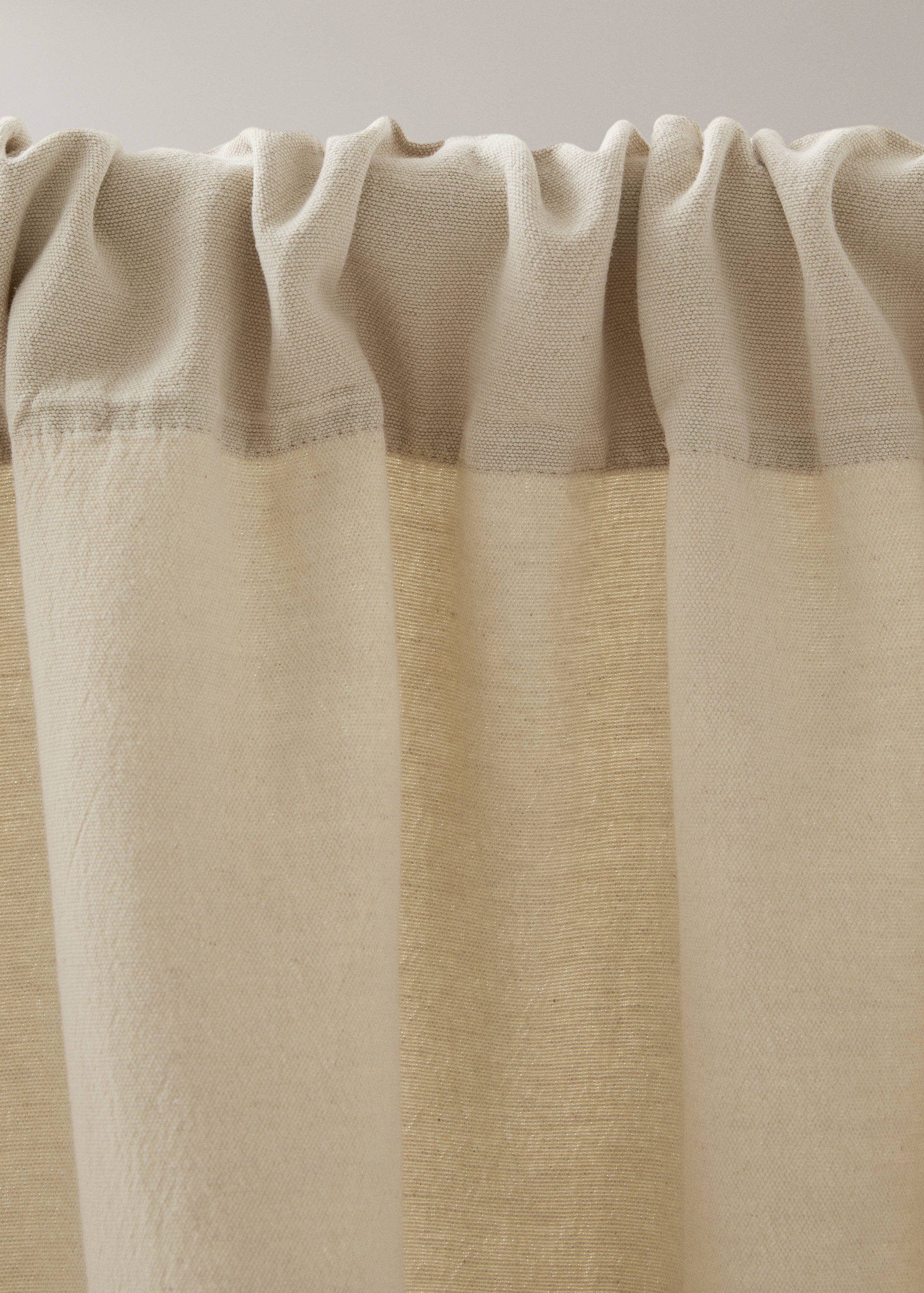 High opacity linen cotton curtain - Details of the article 2