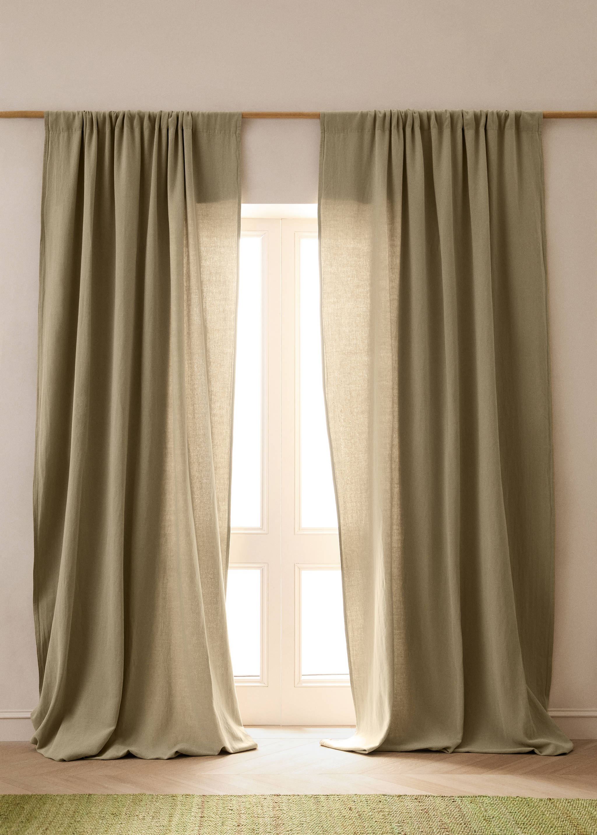 High opacity linen cotton curtain - General plane