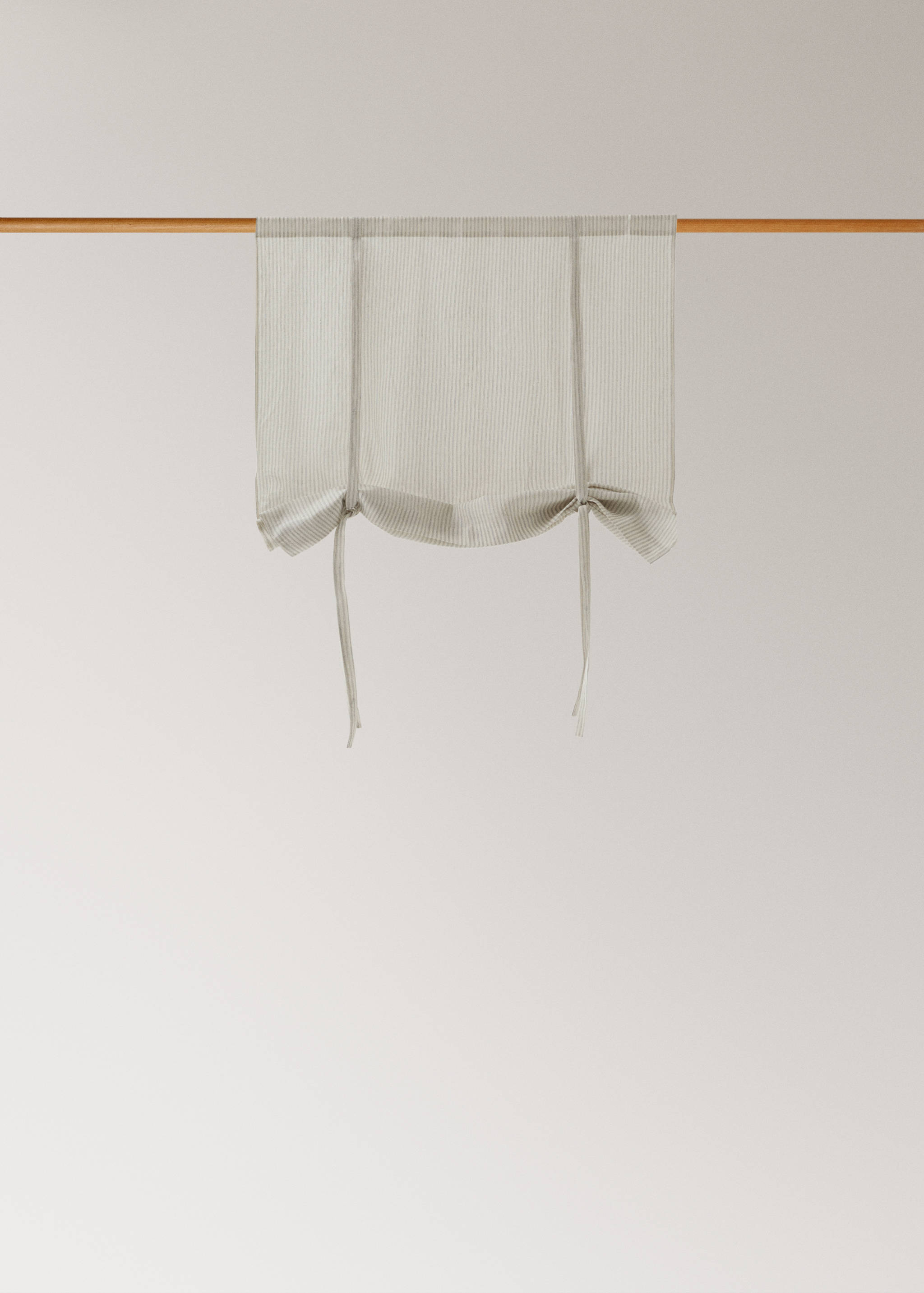 Linen roller blind with woven stripe, medium opacity - Article without model