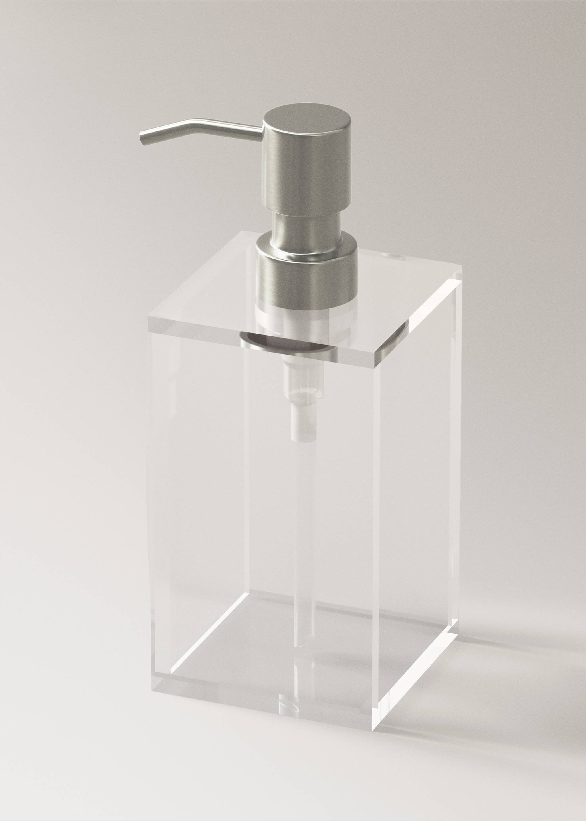 Acrylic soap dispenser - Details of the article 2, Ice Grey. Ref: 27073275-00.