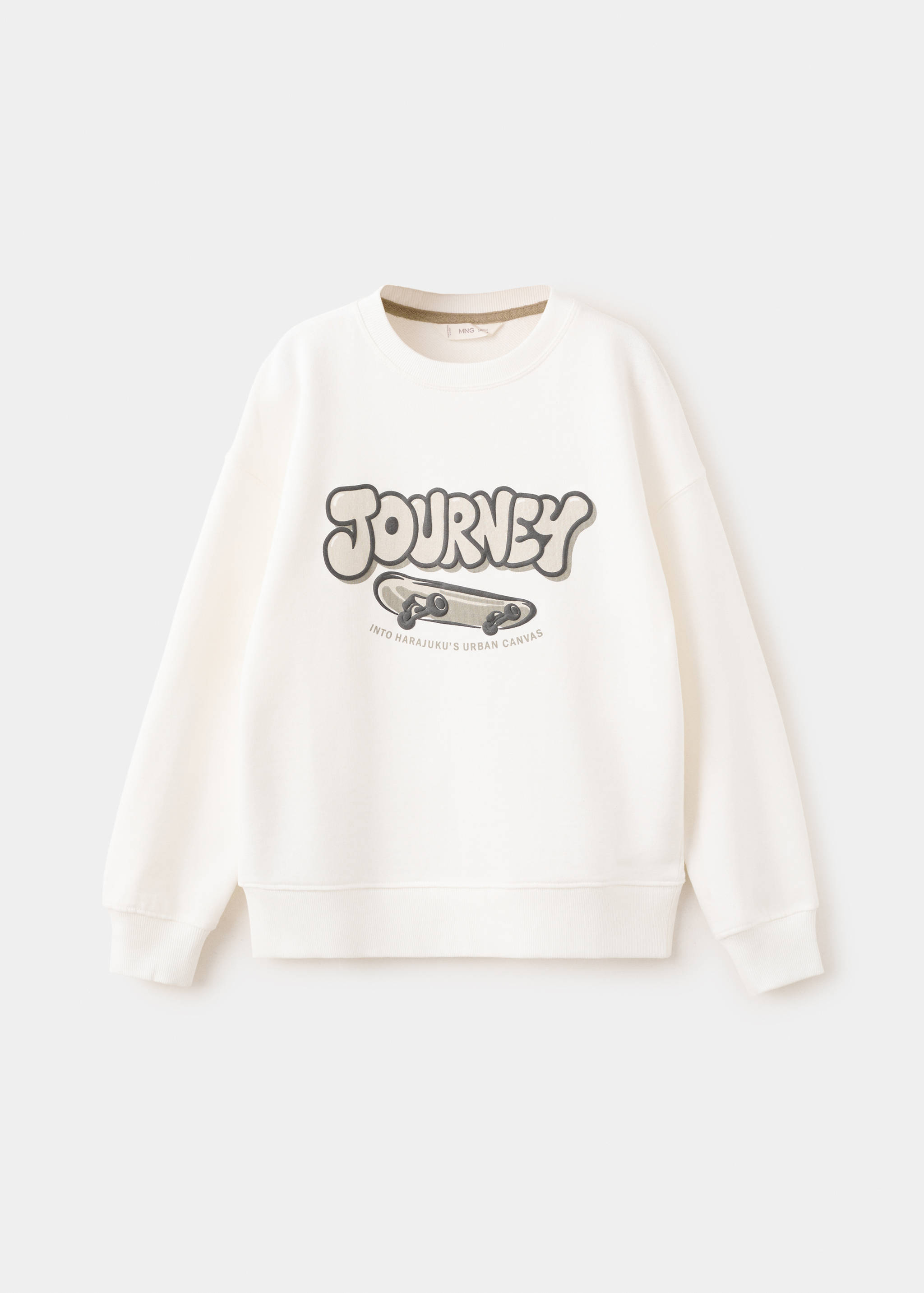Printed cotton sweatshirt - Article without model