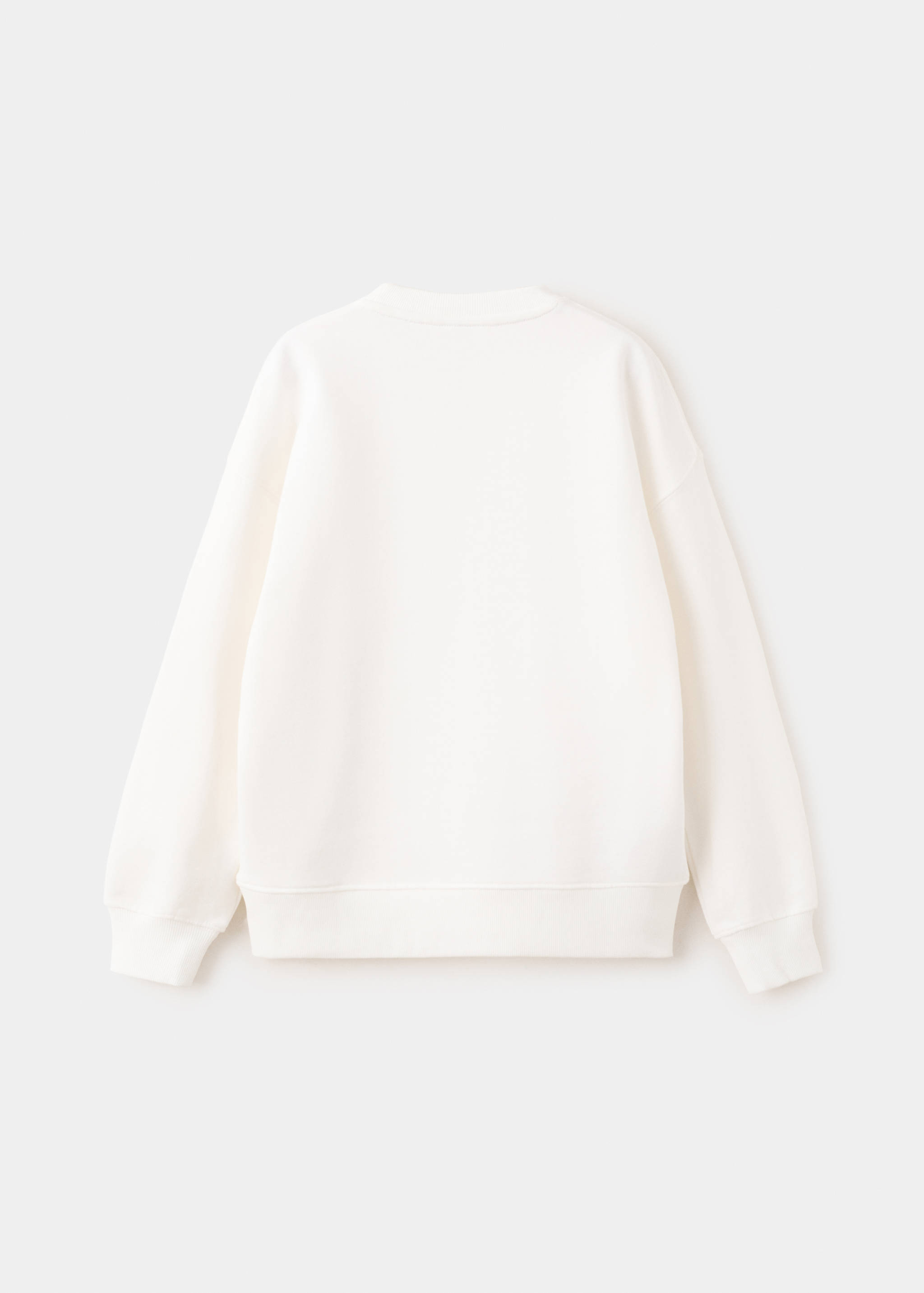 Printed cotton sweatshirt - Reverse of the article