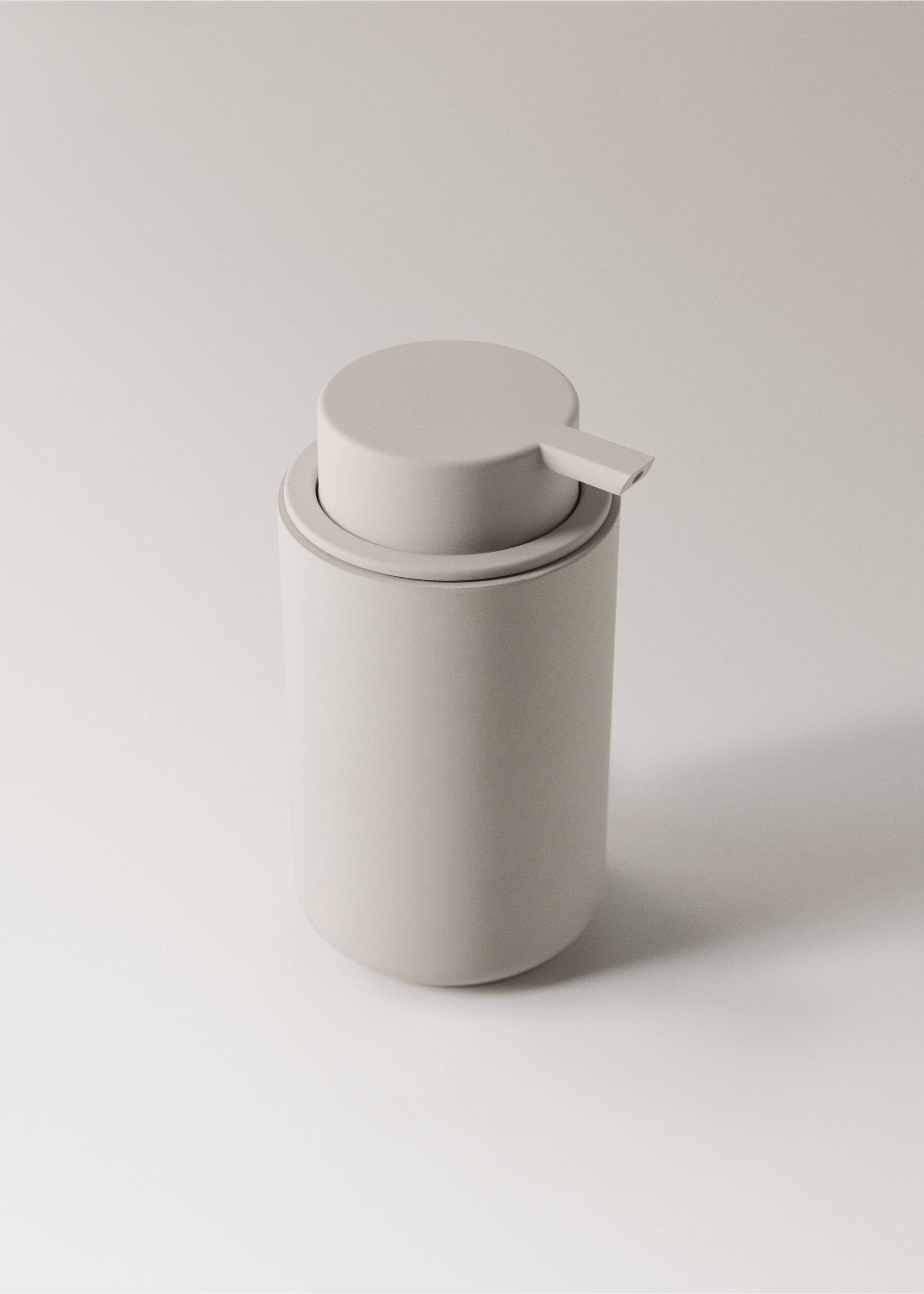Resin soap dispenser - Details of the article 1, Ecru. Ref: 27073282-00.