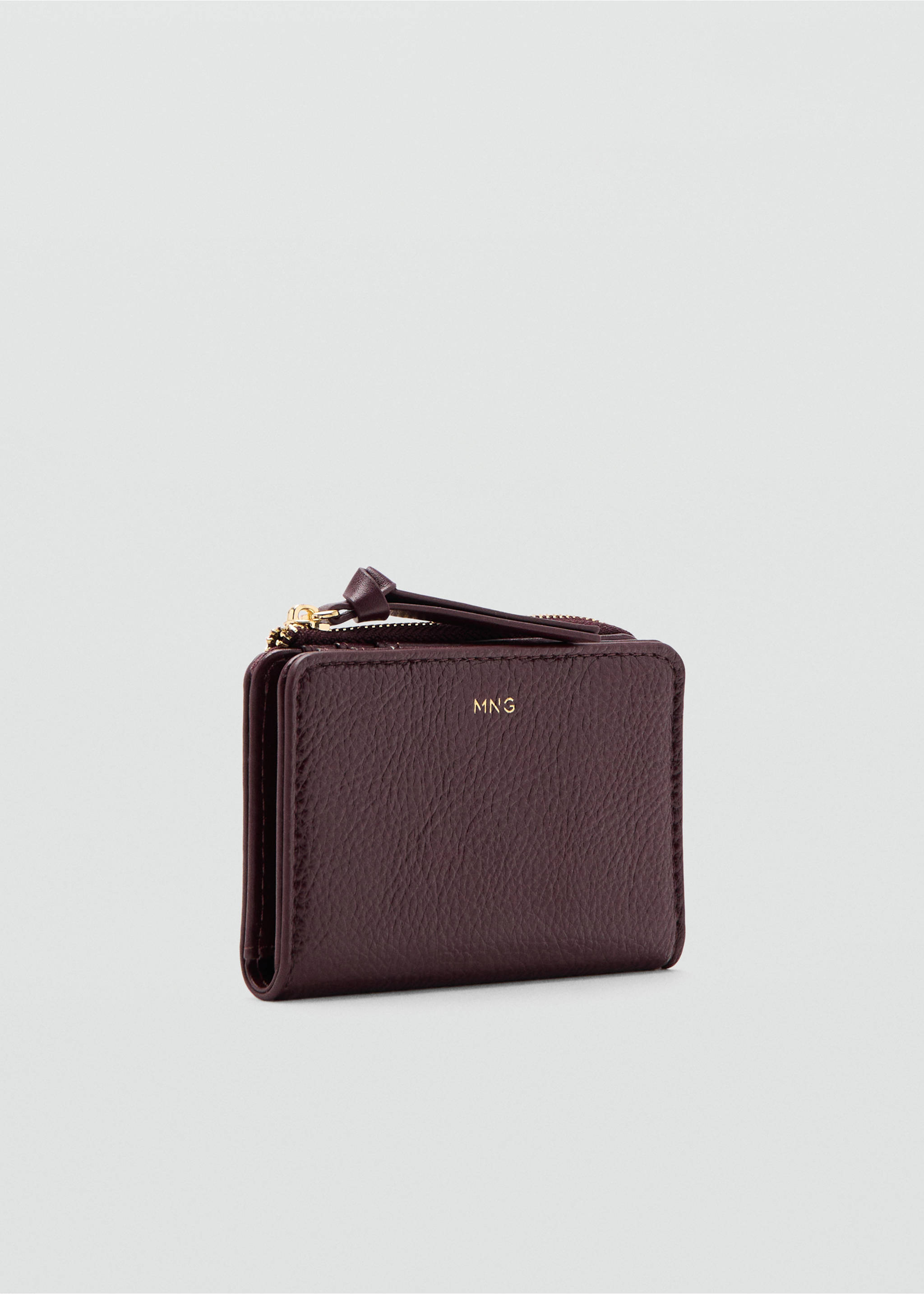 Small faux-leather wallet - Medium plane, Burgundy. Ref: 27073287-00.