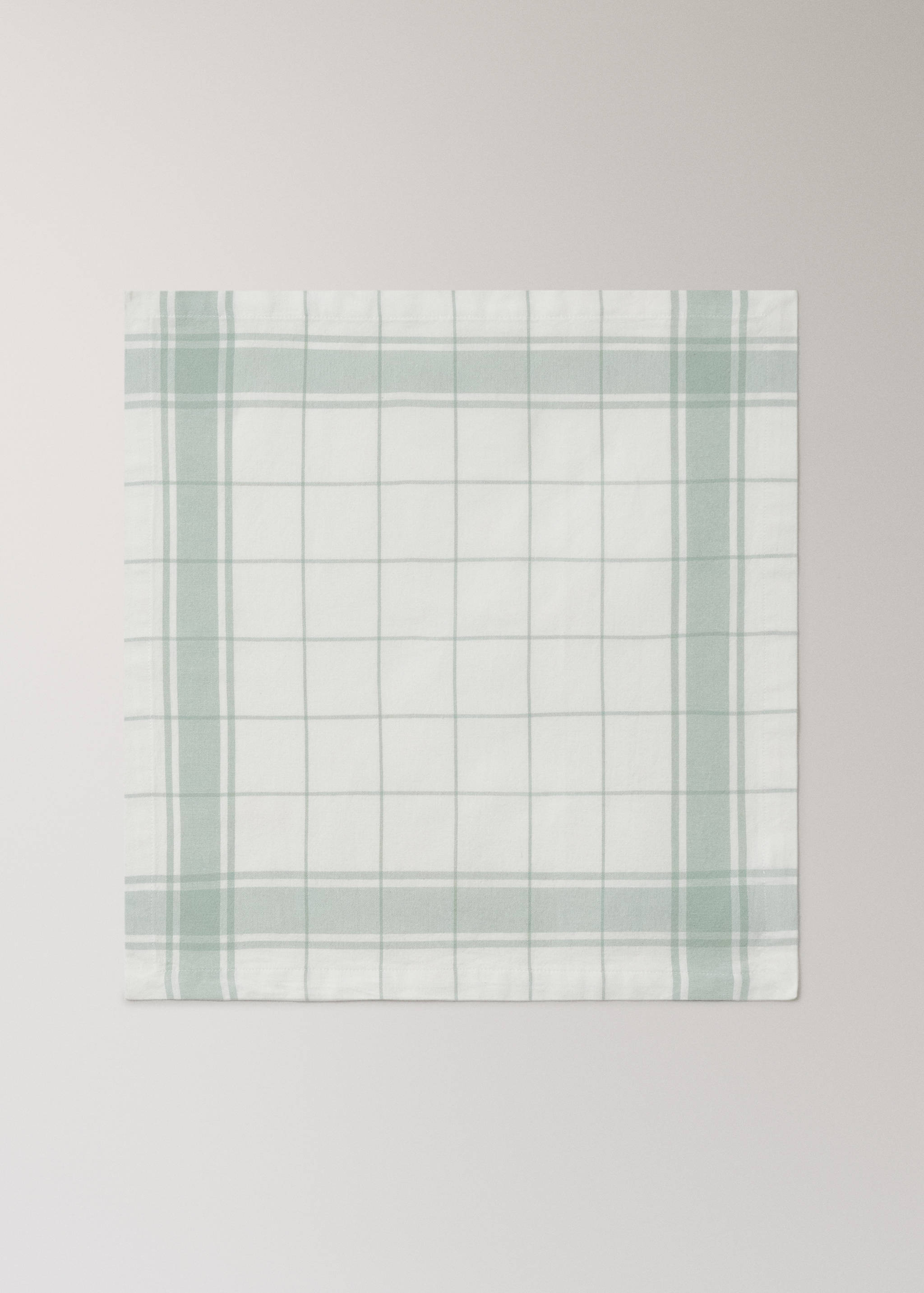 100% cotton yarn-dyed check serviettes - Article without model