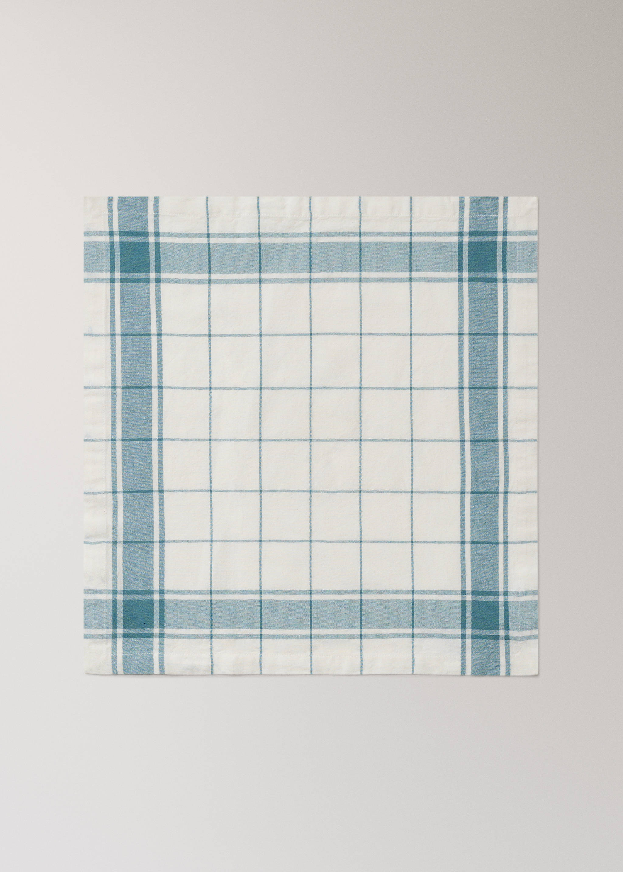 100% cotton yarn-dyed check serviettes - Article without model