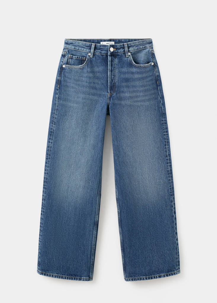 Straight low-waist jeans — Dark Blue