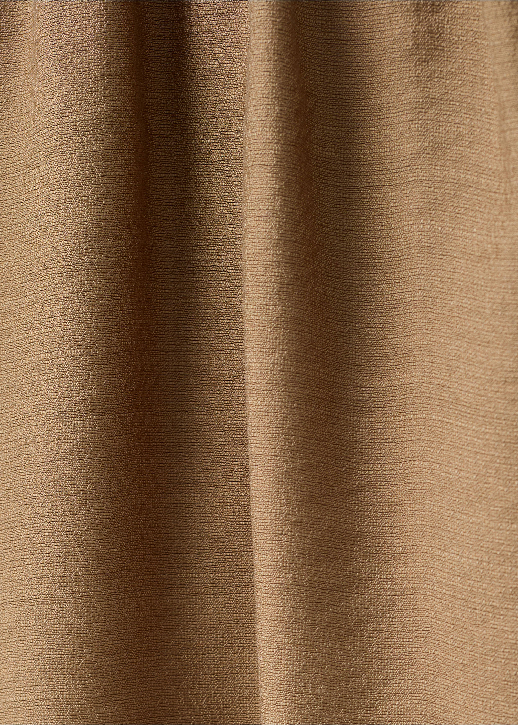 Draped neck satin top - Details of the article 0, Brown. Ref: 27073300-00.