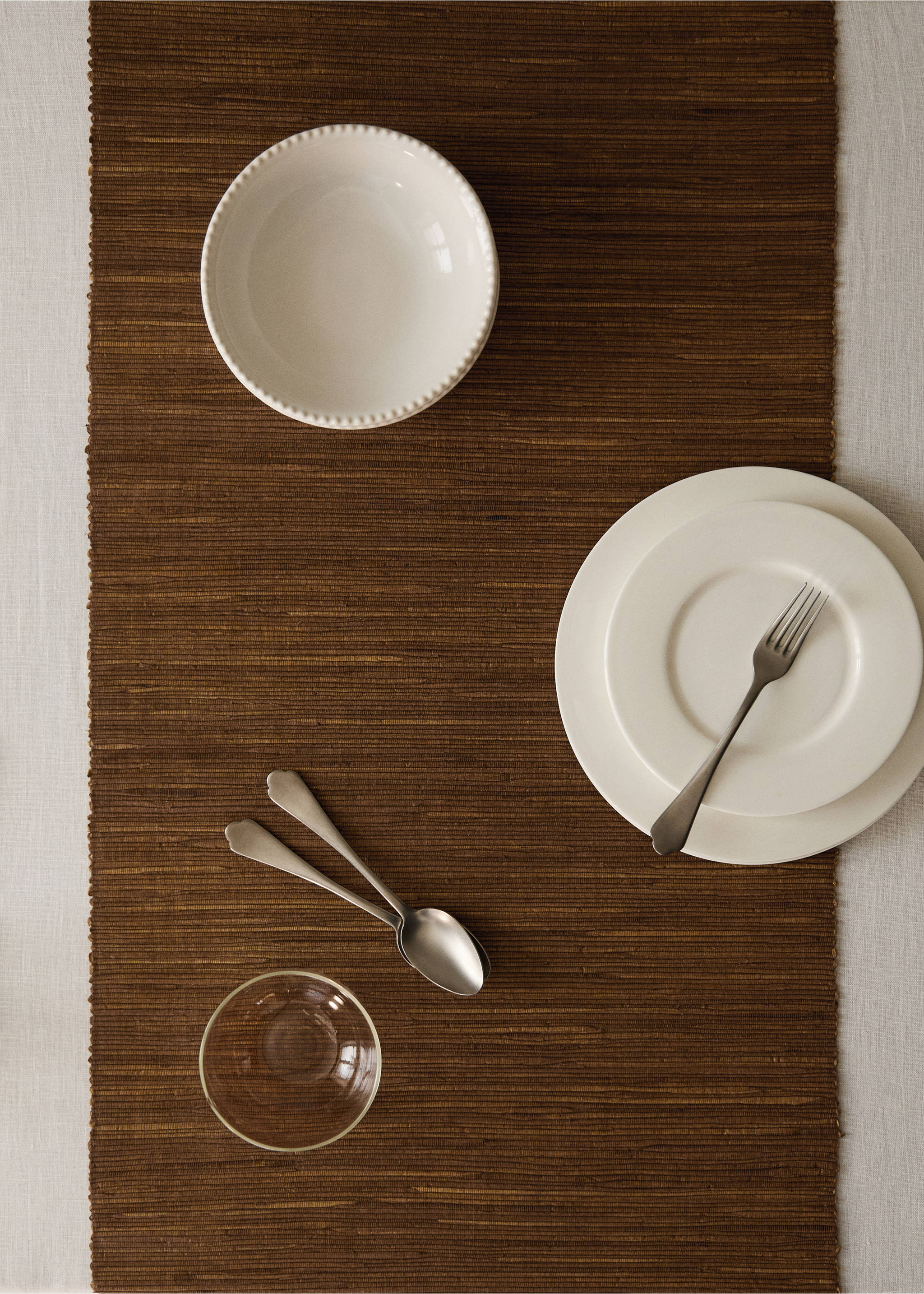 Table-runner anna - General plane, Brown. Ref: 27073301-00.