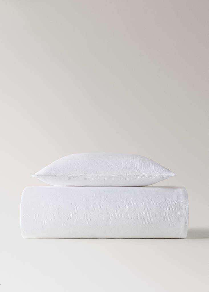 Cotton bed pillowcase with hem finish 50x50 cm - thumbnail 7