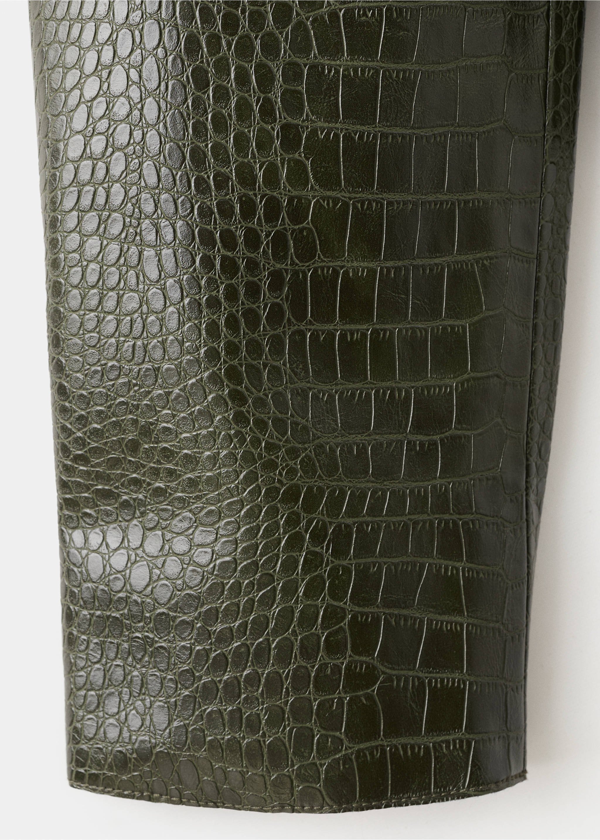 Veste effet peau de croco - Détail de l'article 0, Kaki. Ref: 27073303-00.