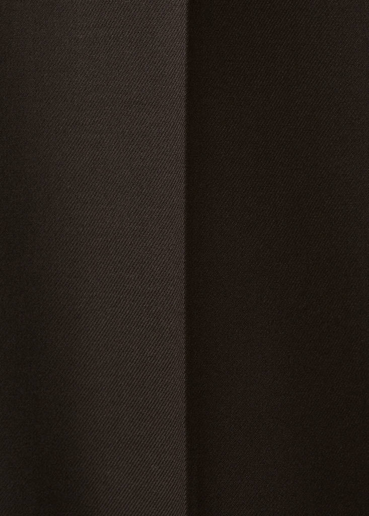 Wide leg mid-rise pleated trousers — Brown