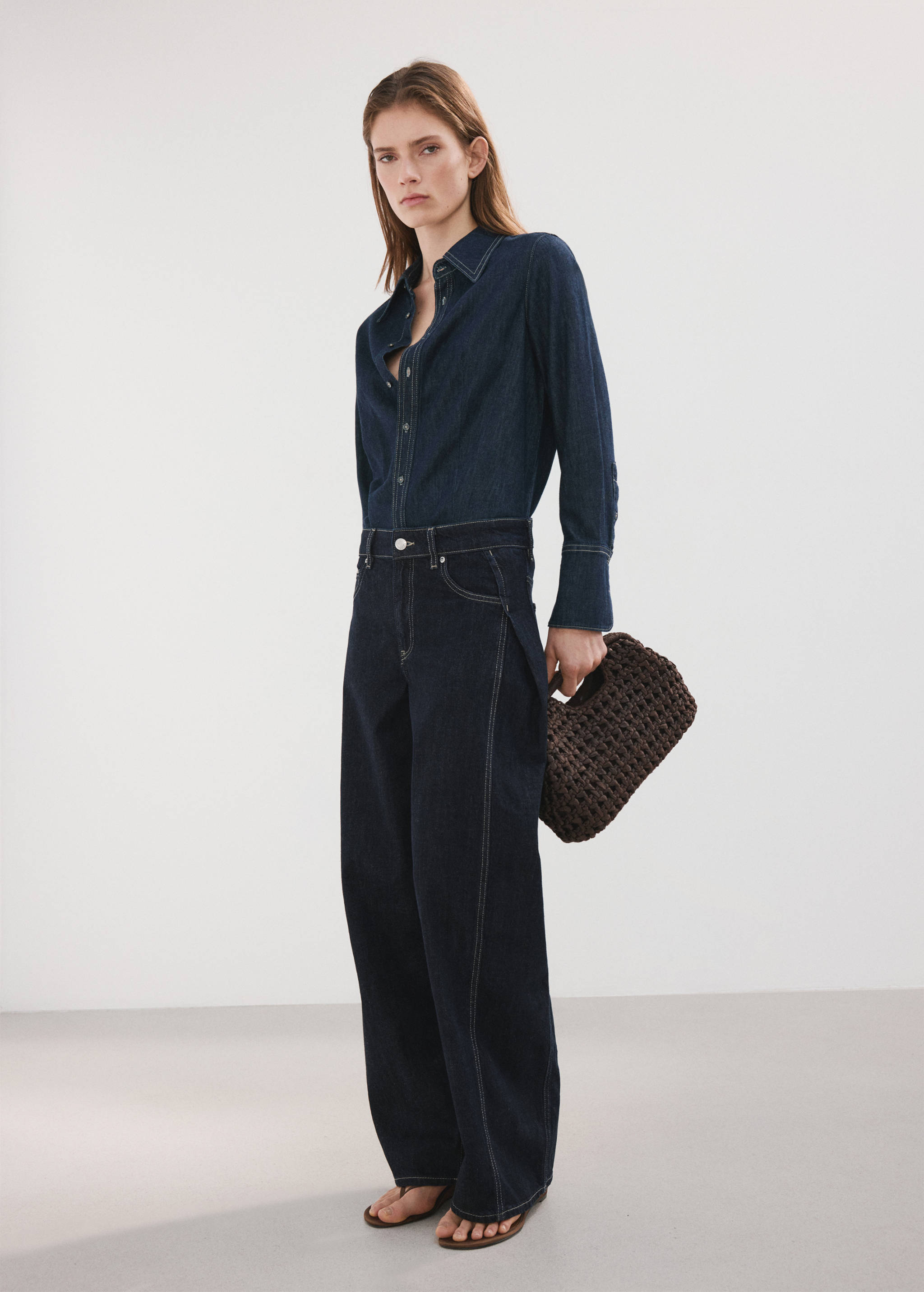 Mid-rise balloon jeans - General plane