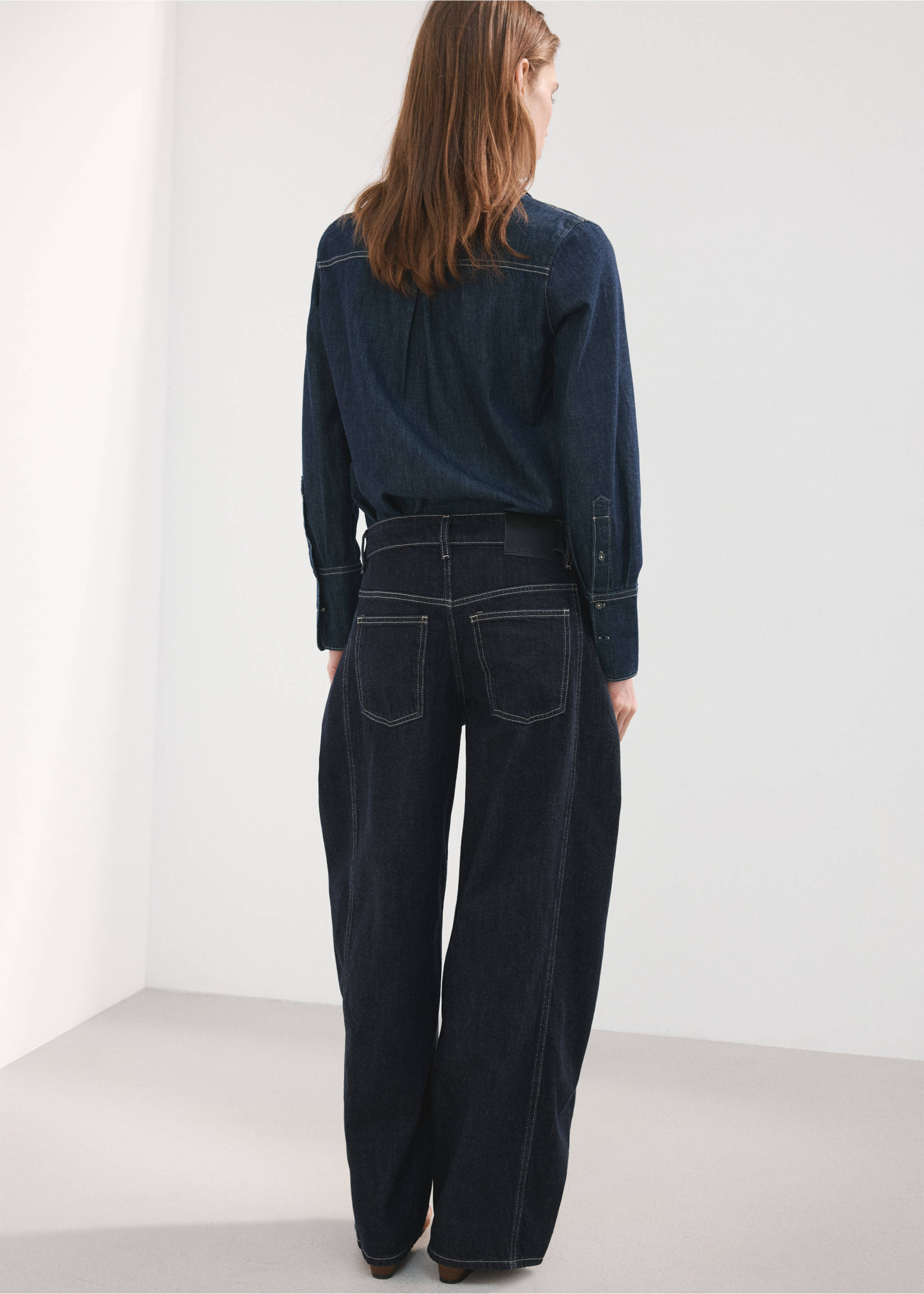 中腰气球牛仔裤 - null, 黑色. Ref: 27073307-00.