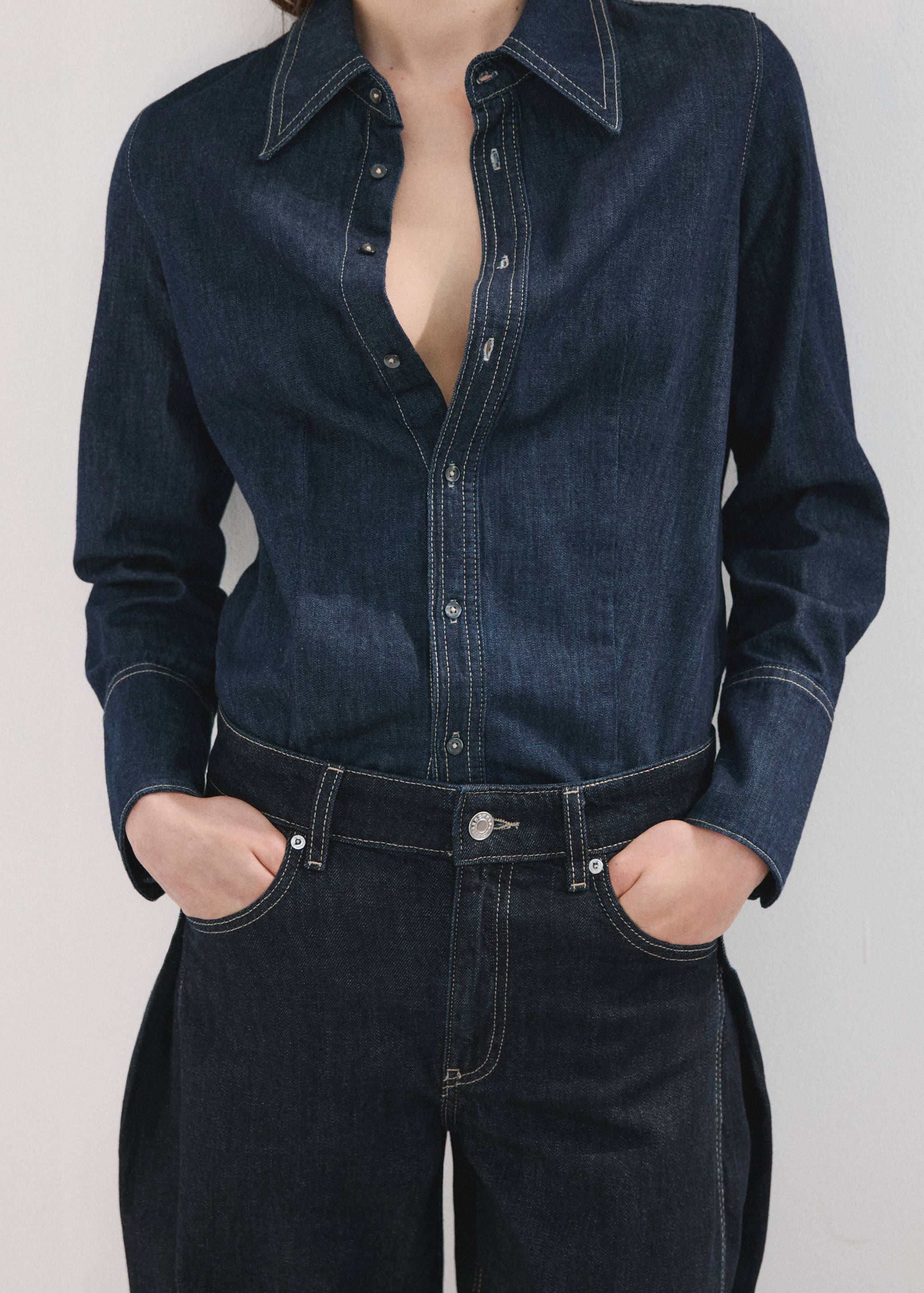 Mid-rise balloon jeans - Details of the article 6