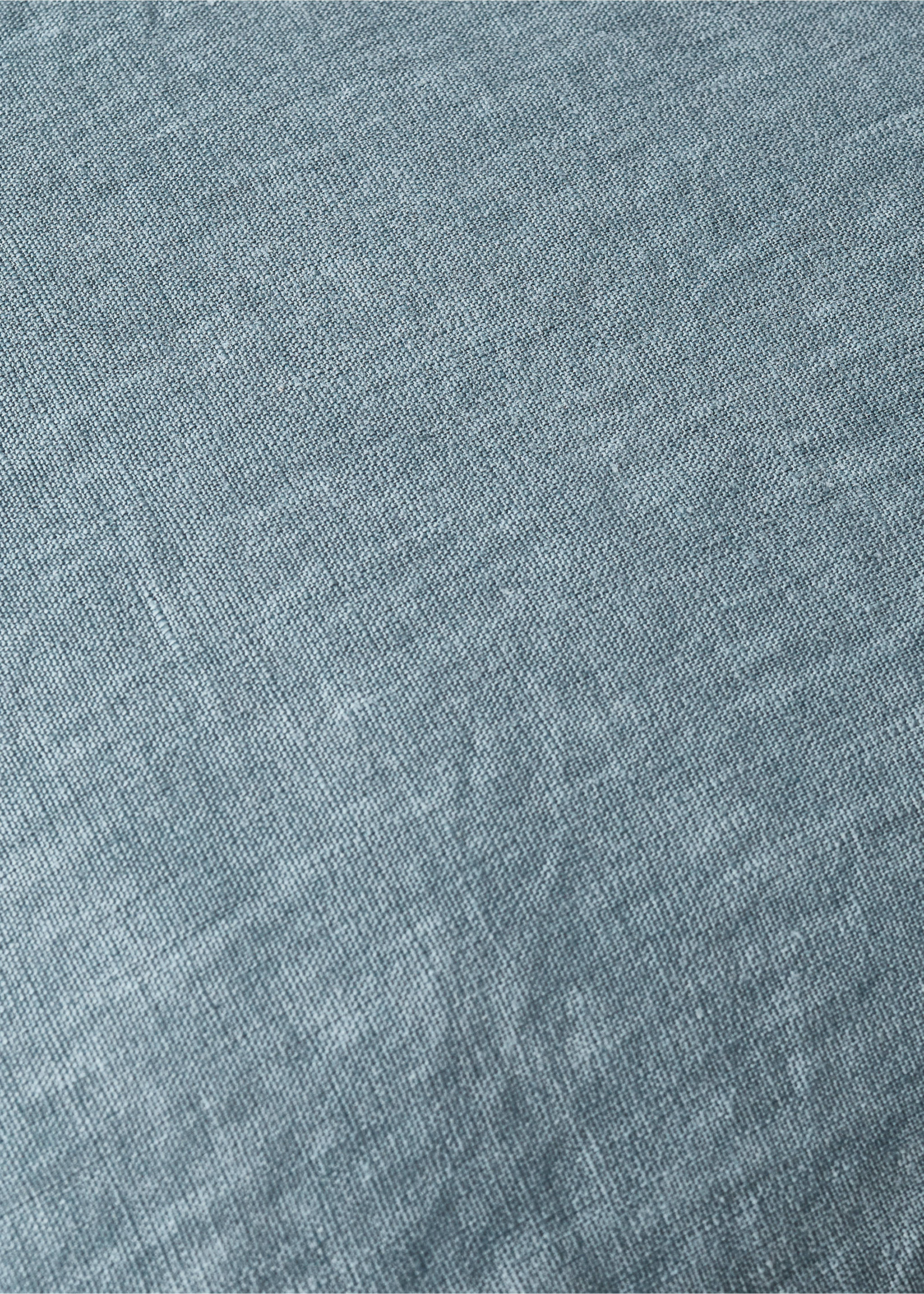 Kussenhoes van fluweel en linnen - Detail van het artikel 2, Petrol blauw. Ref: 27073308-00.