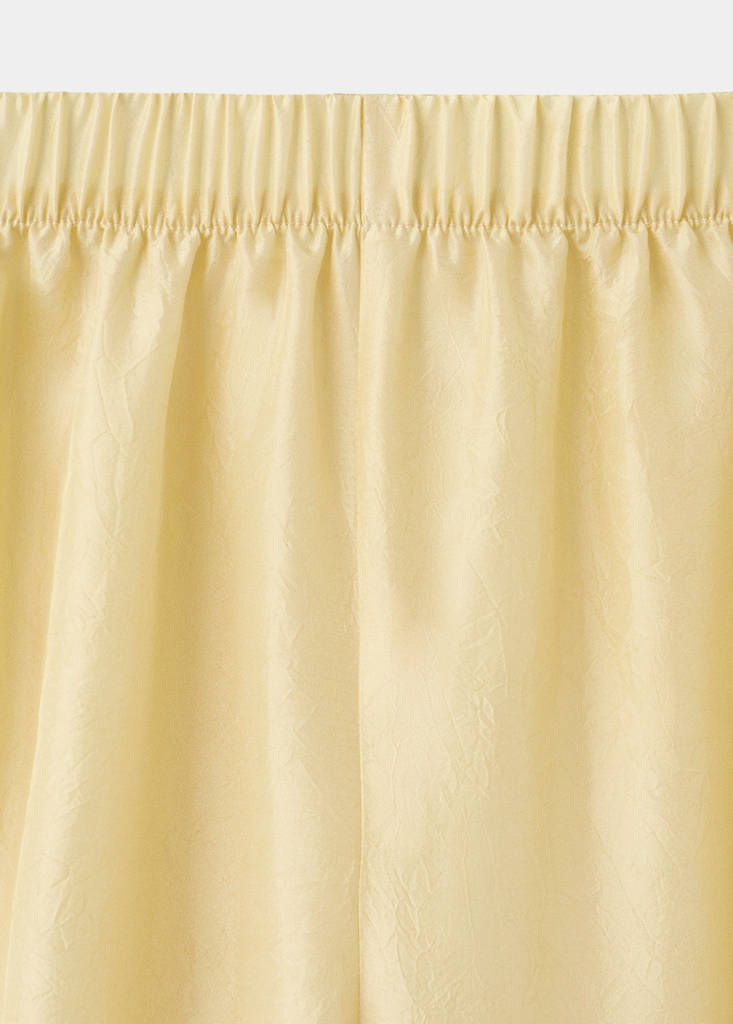 Ombre silk trousers — Pastel Yellow