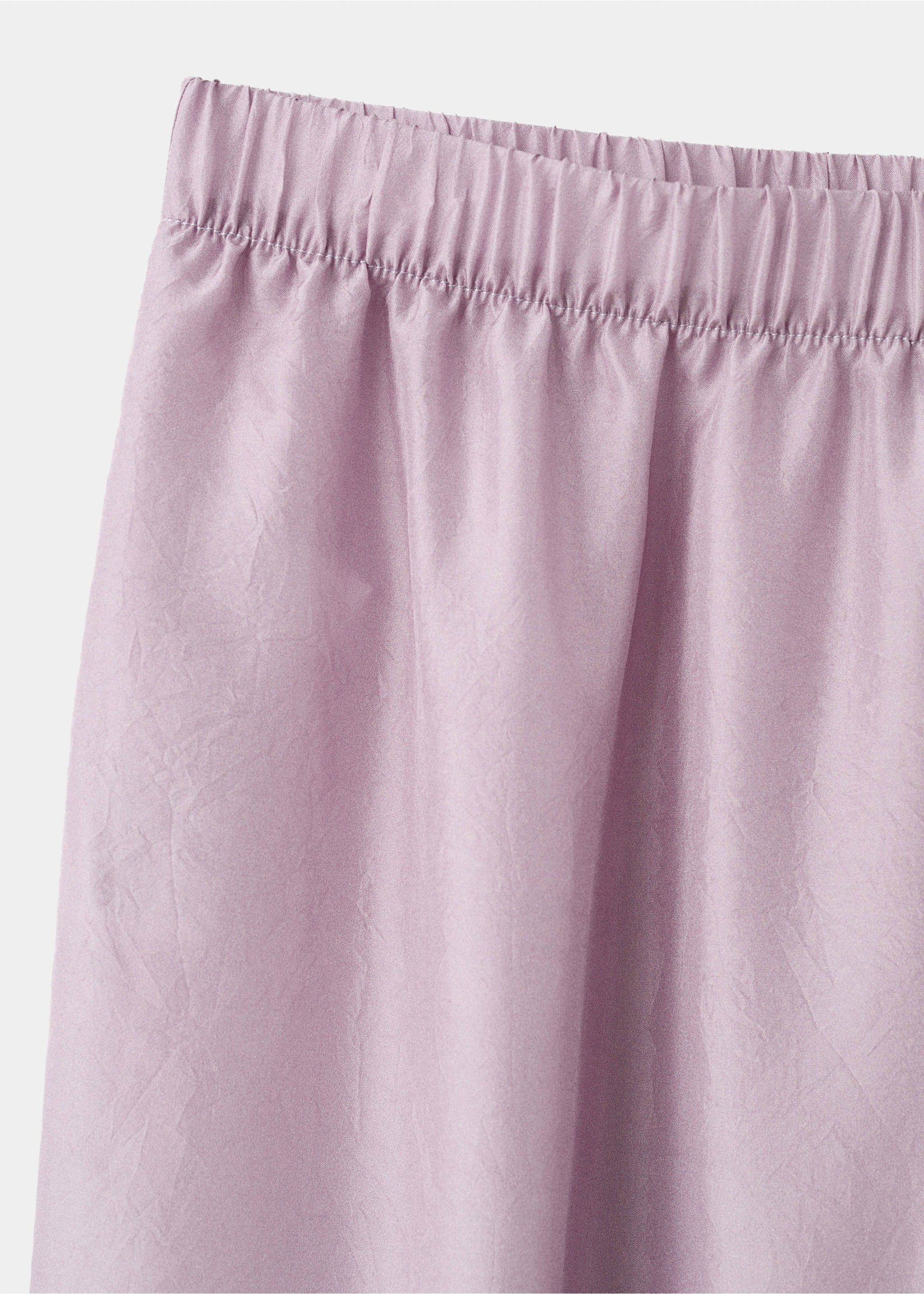 Ombre silk trousers - Details of the article 8, Lilac. Ref: 27073313-00.