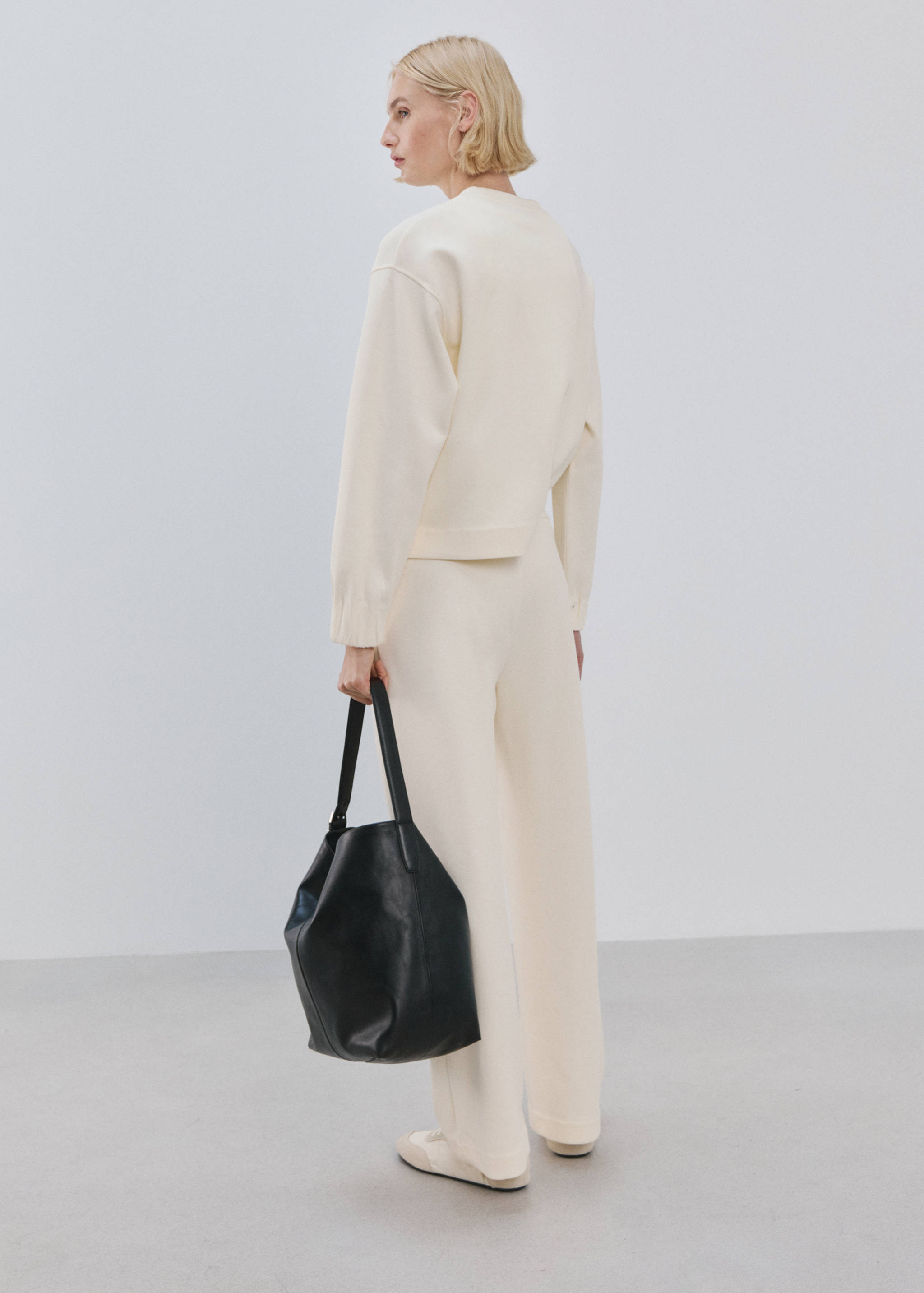 Pantalón recto algodón - Reverso del artículo