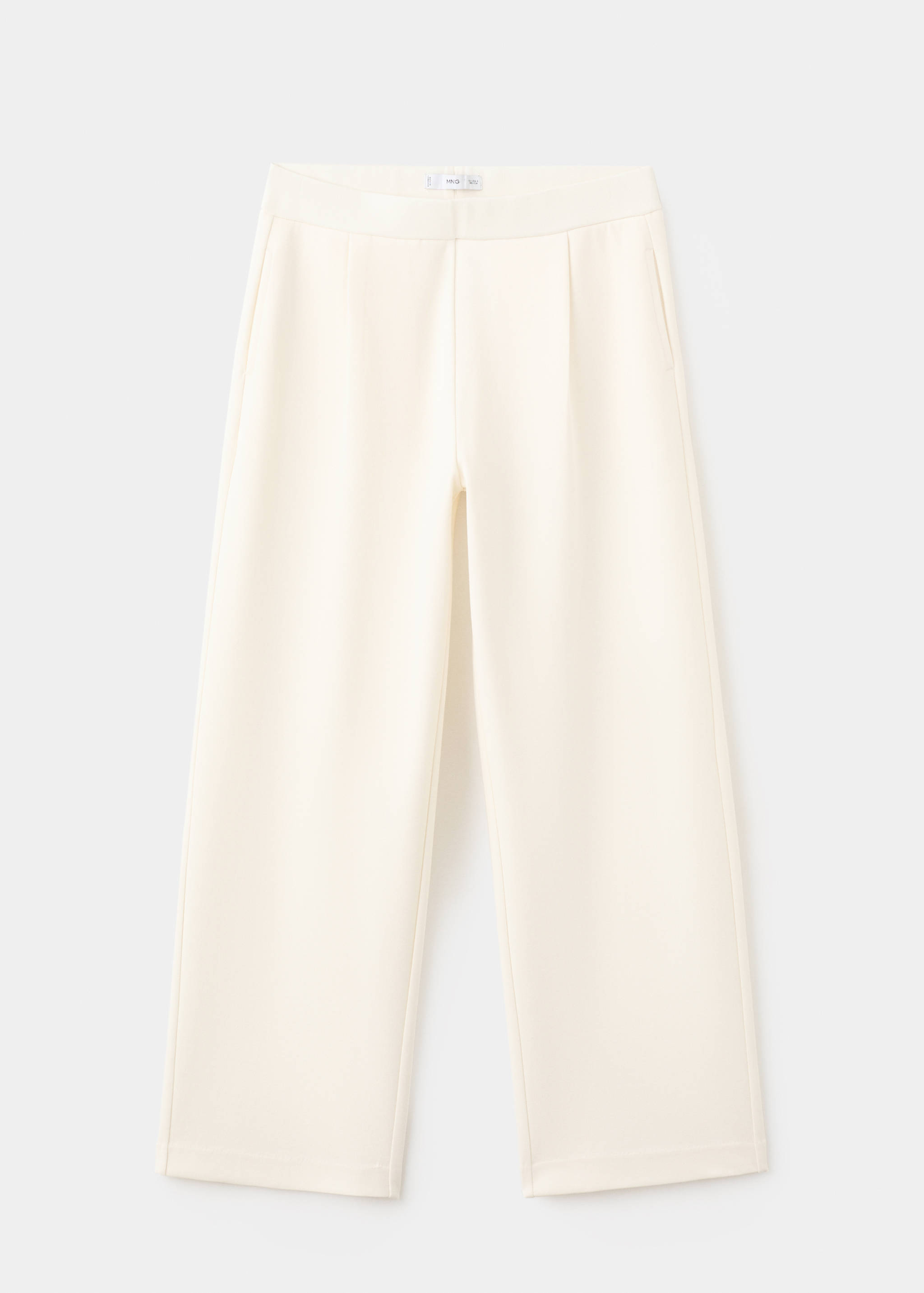 Straight-fit cotton pants - Article without model