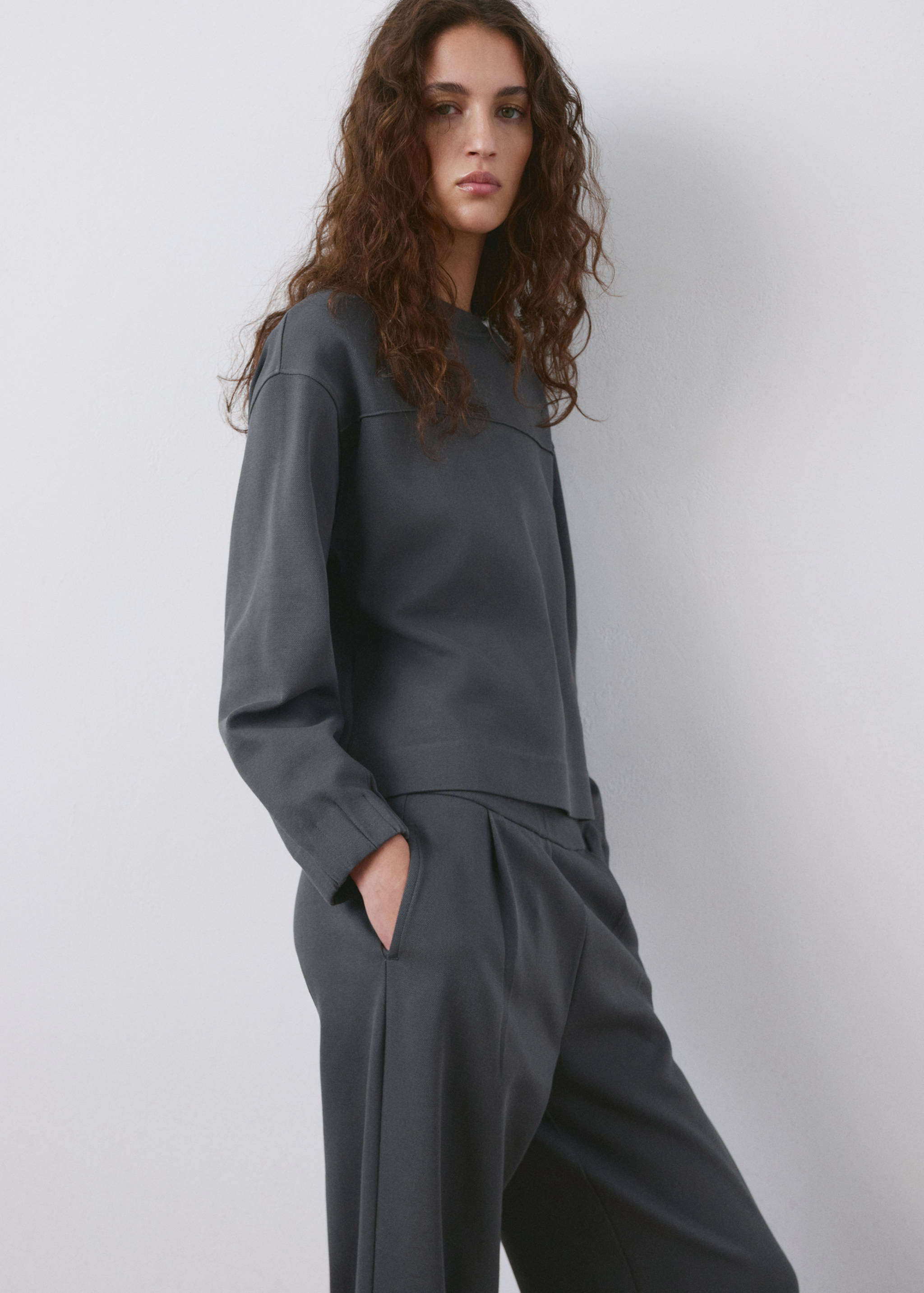 Pantalón recto algodón - Detalle del artículo 1