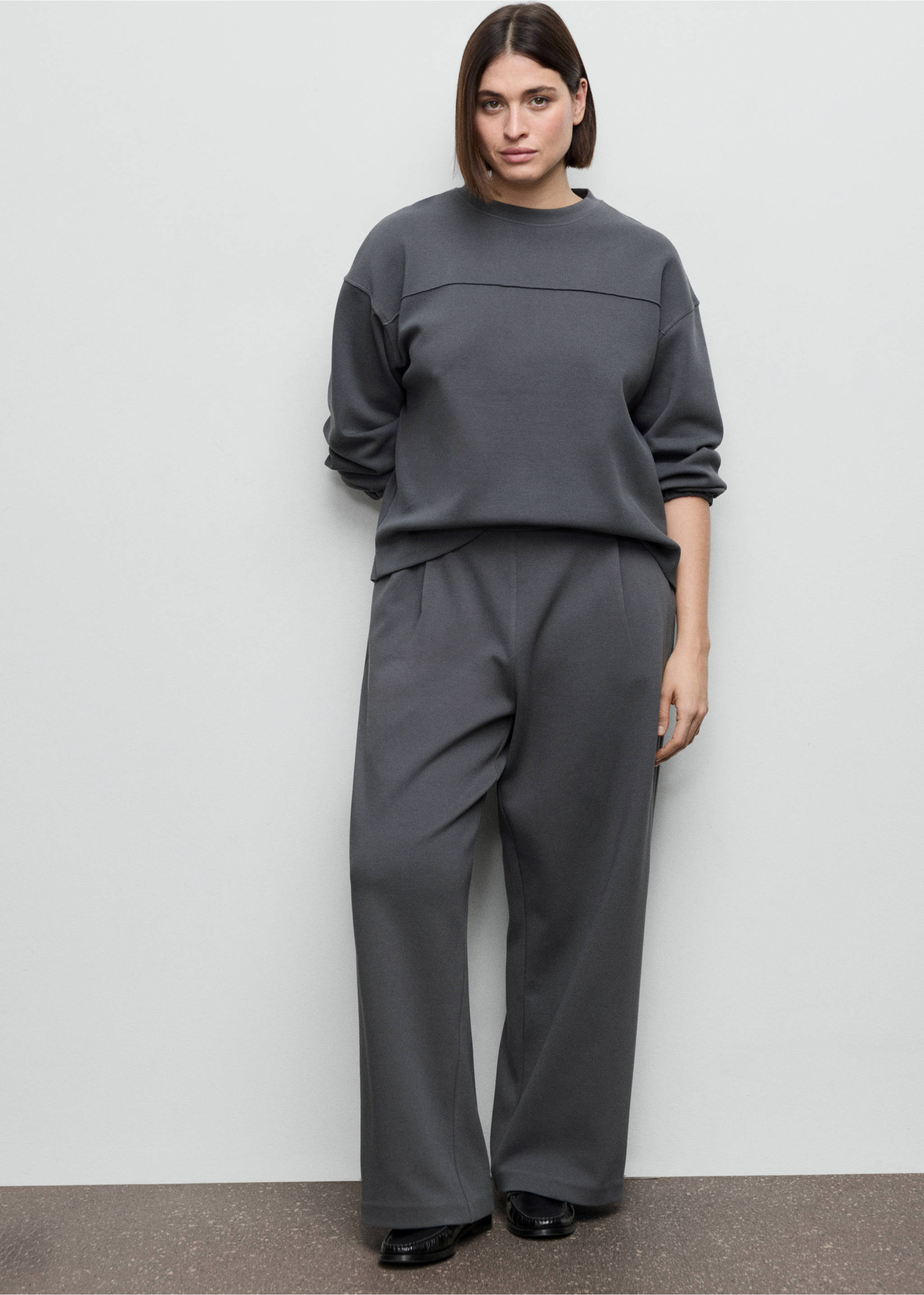 Pantalón recto algodón - Detalle del artículo 3, Azul. Ref: 27073315-00.