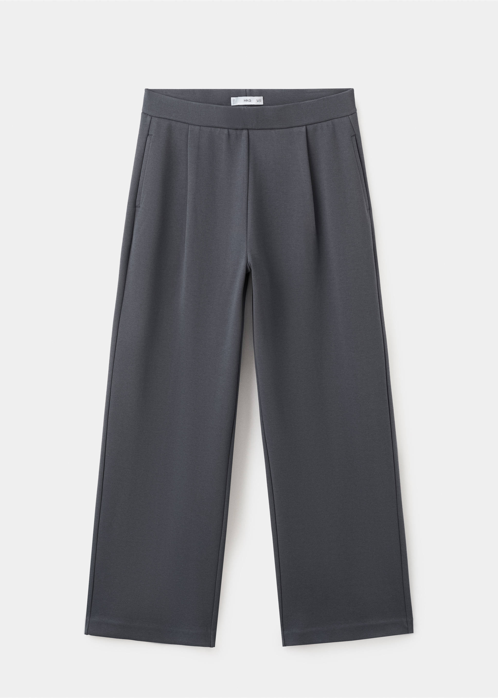 Straight-fit cotton trousers - Article without model, Blue. Ref: 27073315-00.