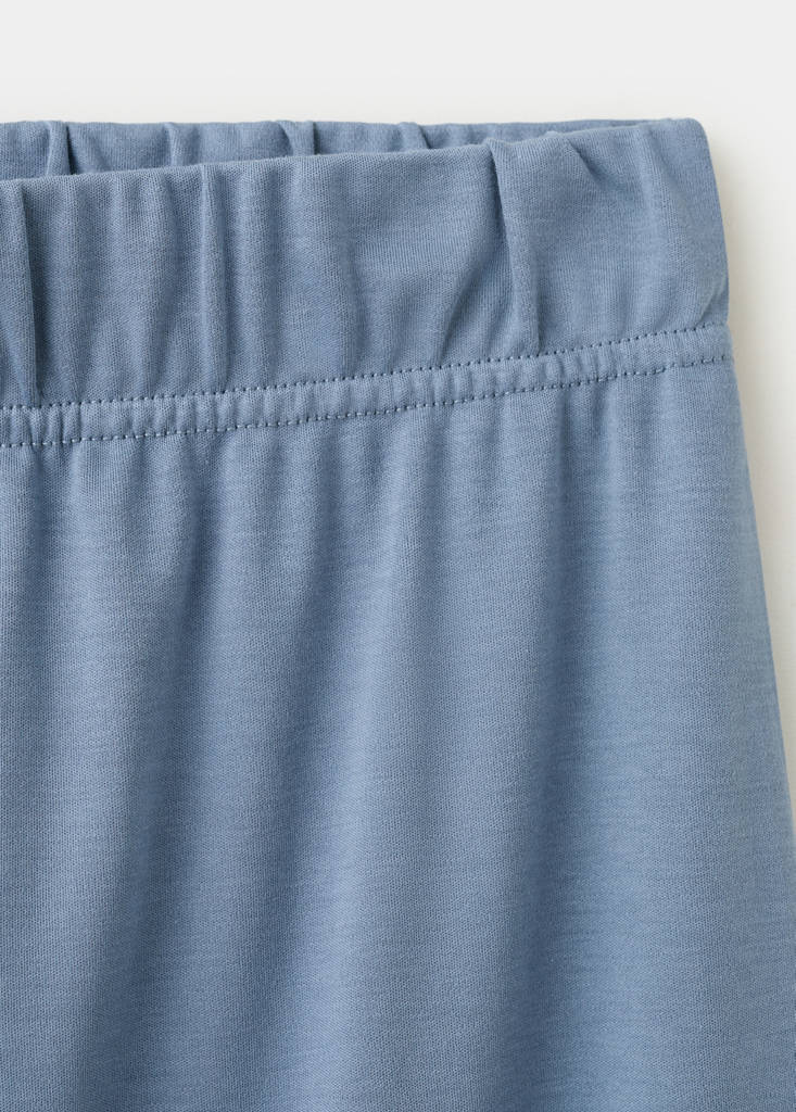 Long cotton pyjama trousers — Blue