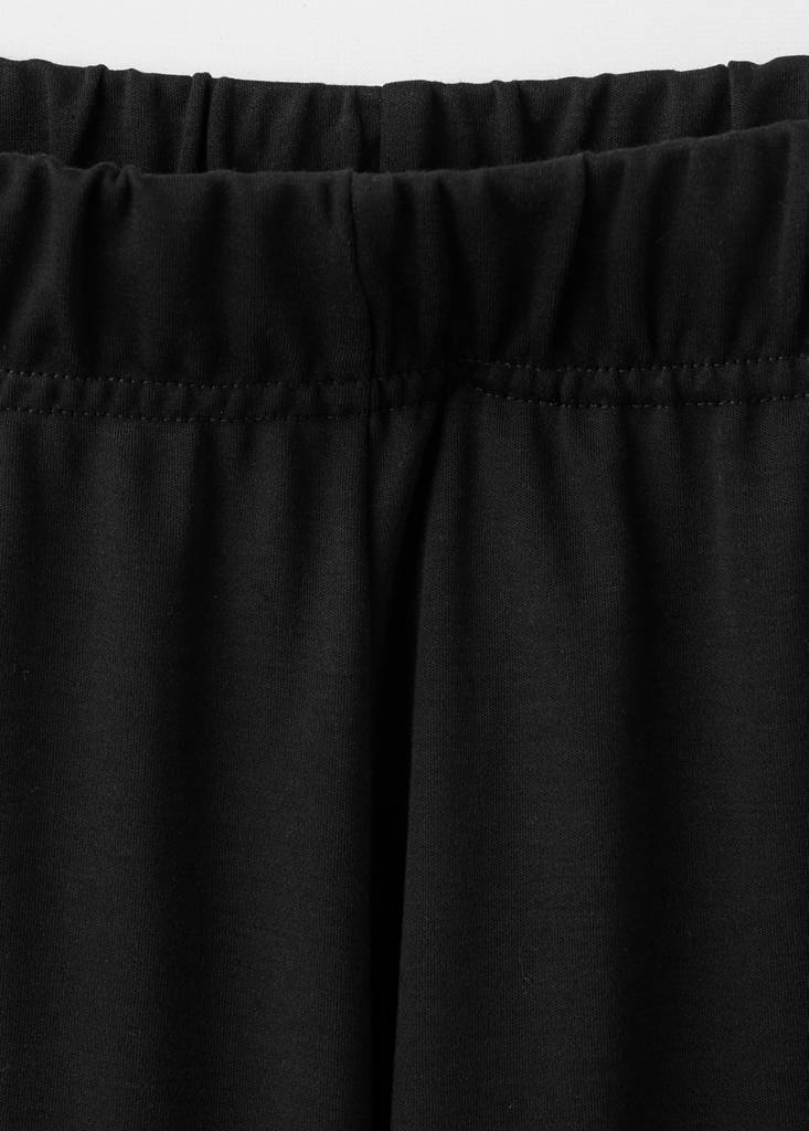 Long cotton pyjama trousers — Black