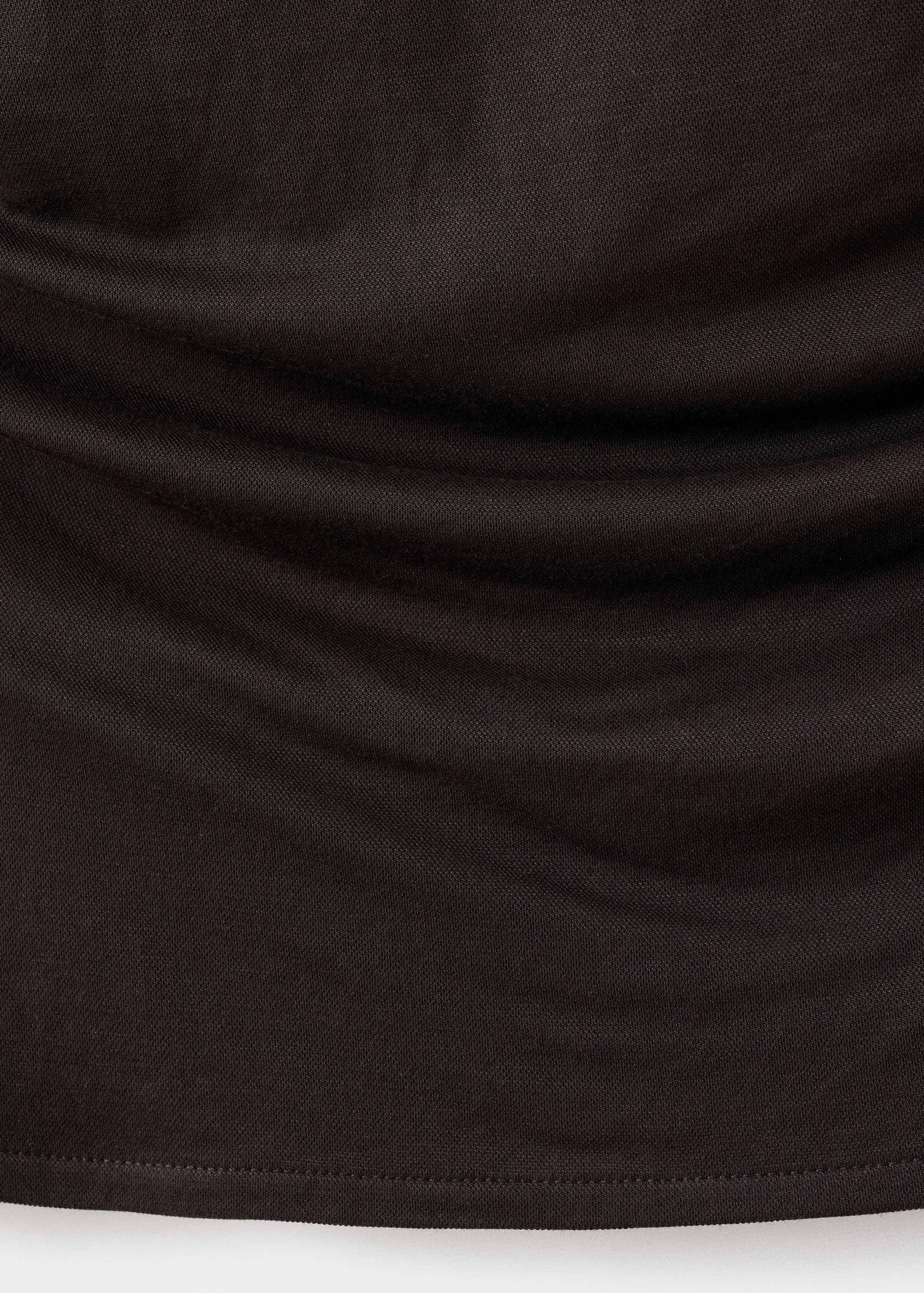 垂坠领不对称上衣 - null