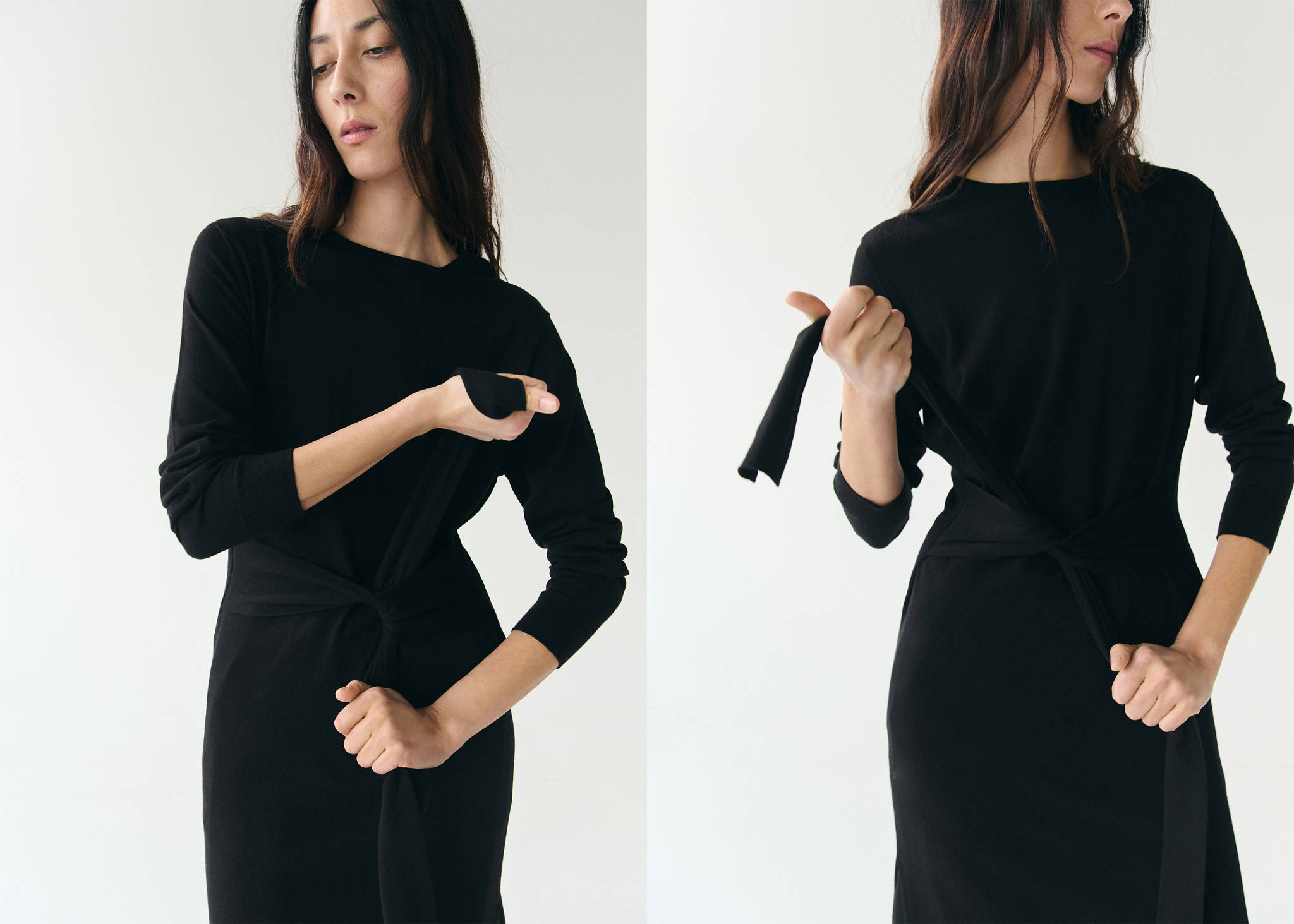 Knot knitted dress - Panoramic plane