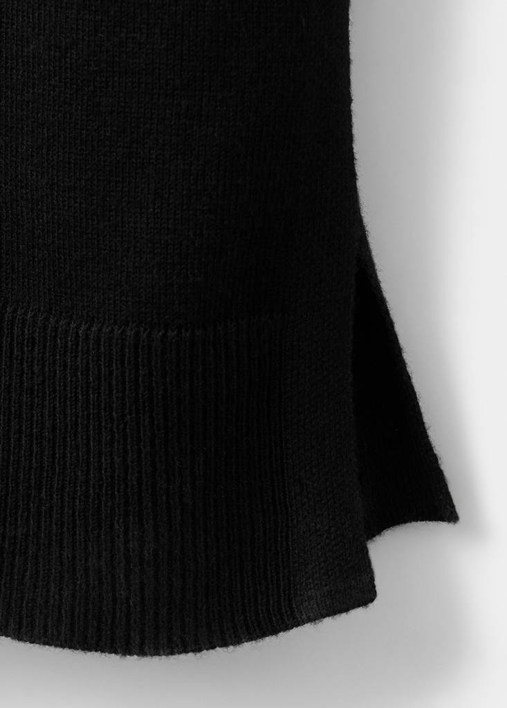 Knot knitted dress — Black