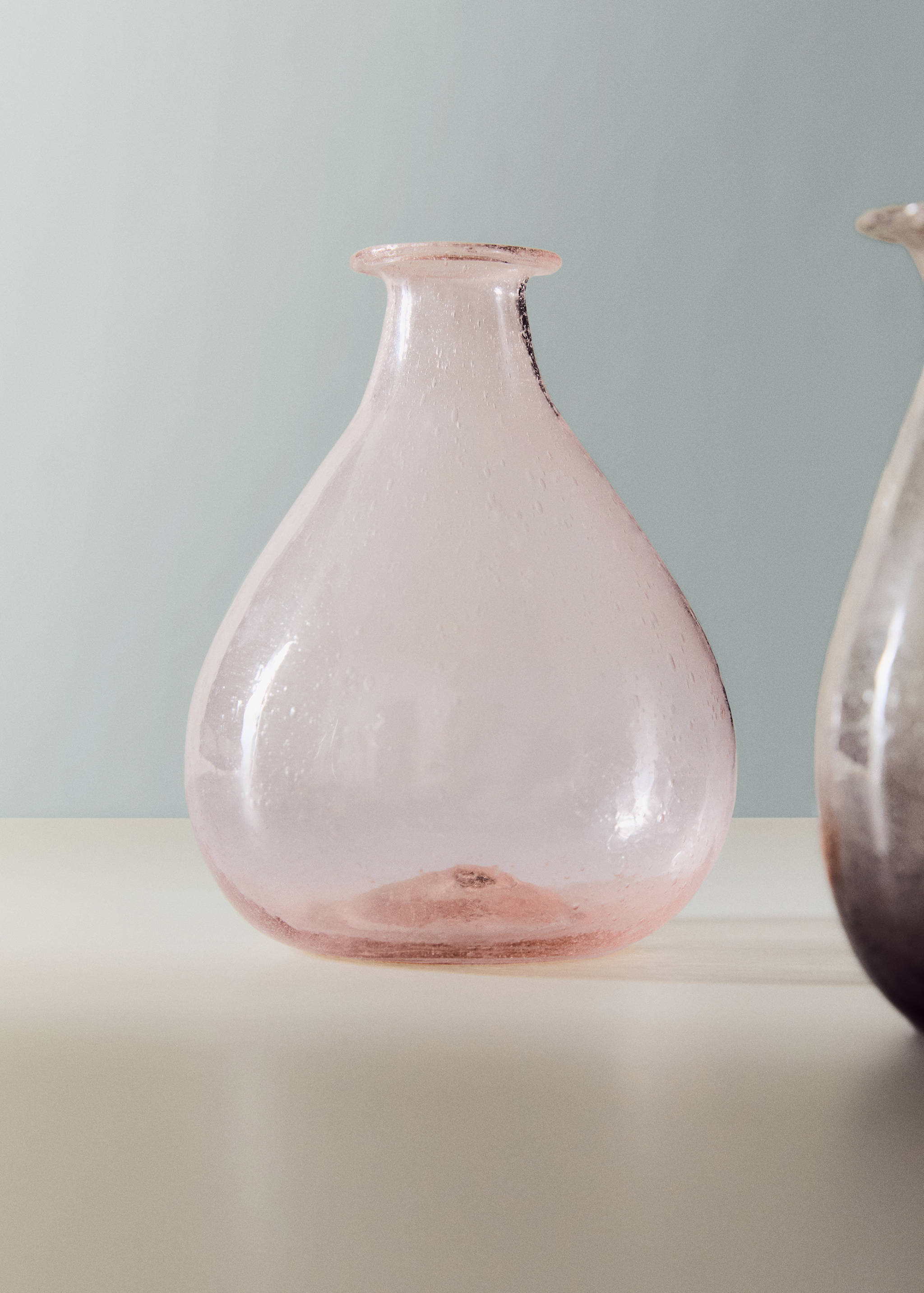 Petit vase en verre à bulles - Plan général