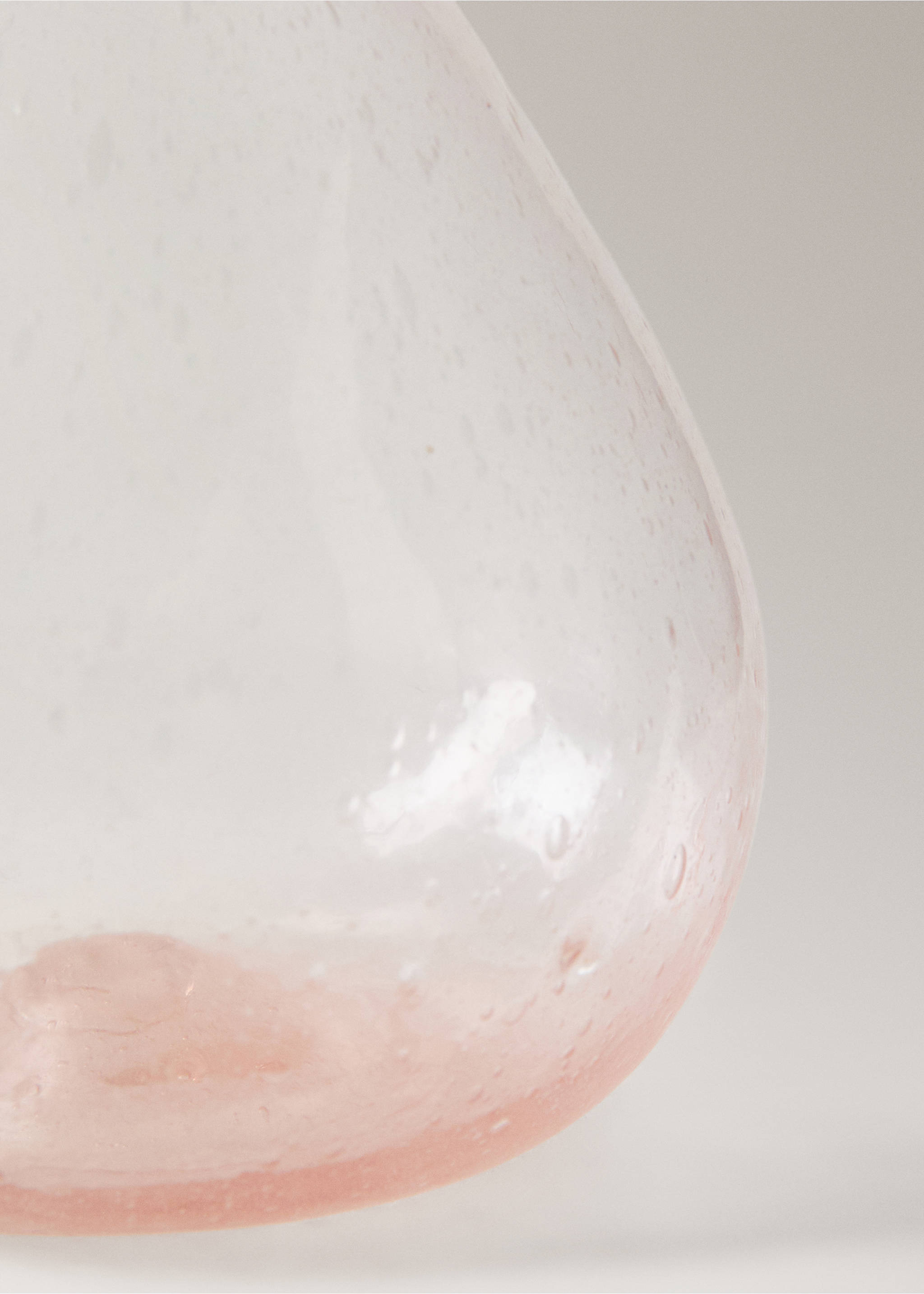 Small bubble glass vase - Details of the article 2, Pink. Ref: 27073321-00.